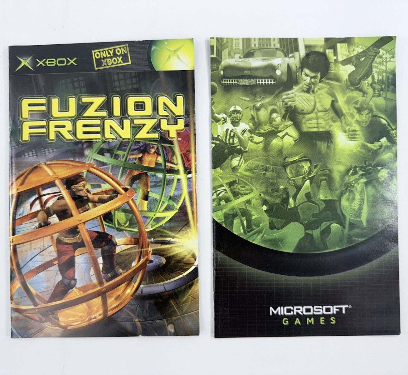 Fuzion Frenzy (Microsoft Xbox, 2001) Game Case Manual Micosoft Insert - Tested