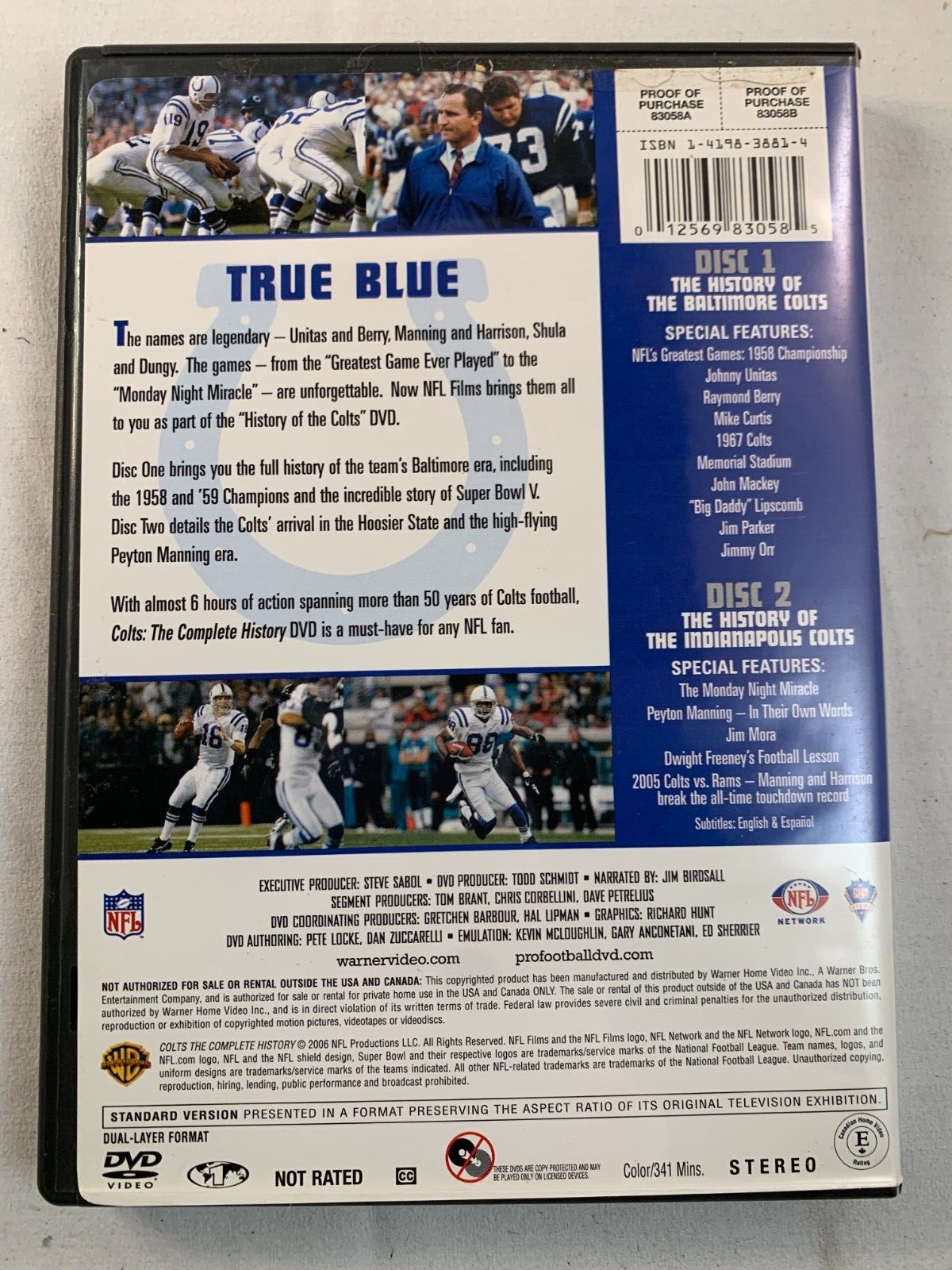 The Complete History of the Colts (DVD)