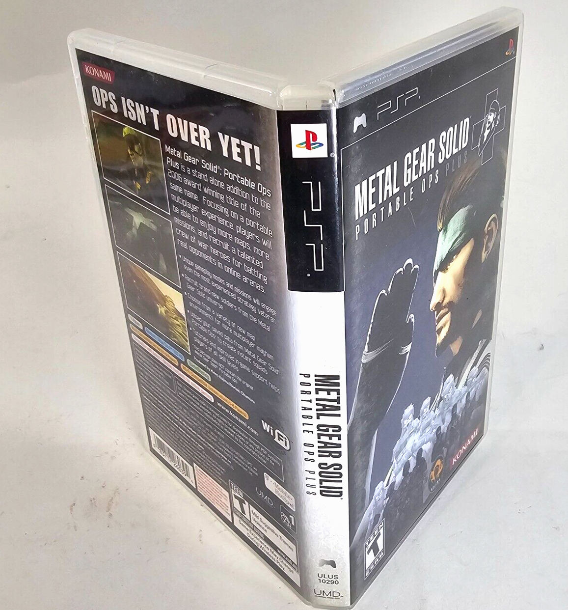 Metal Gear Solid: Portable Ops Plus (Sony PSP, 2007) Game Case Manual - Tested