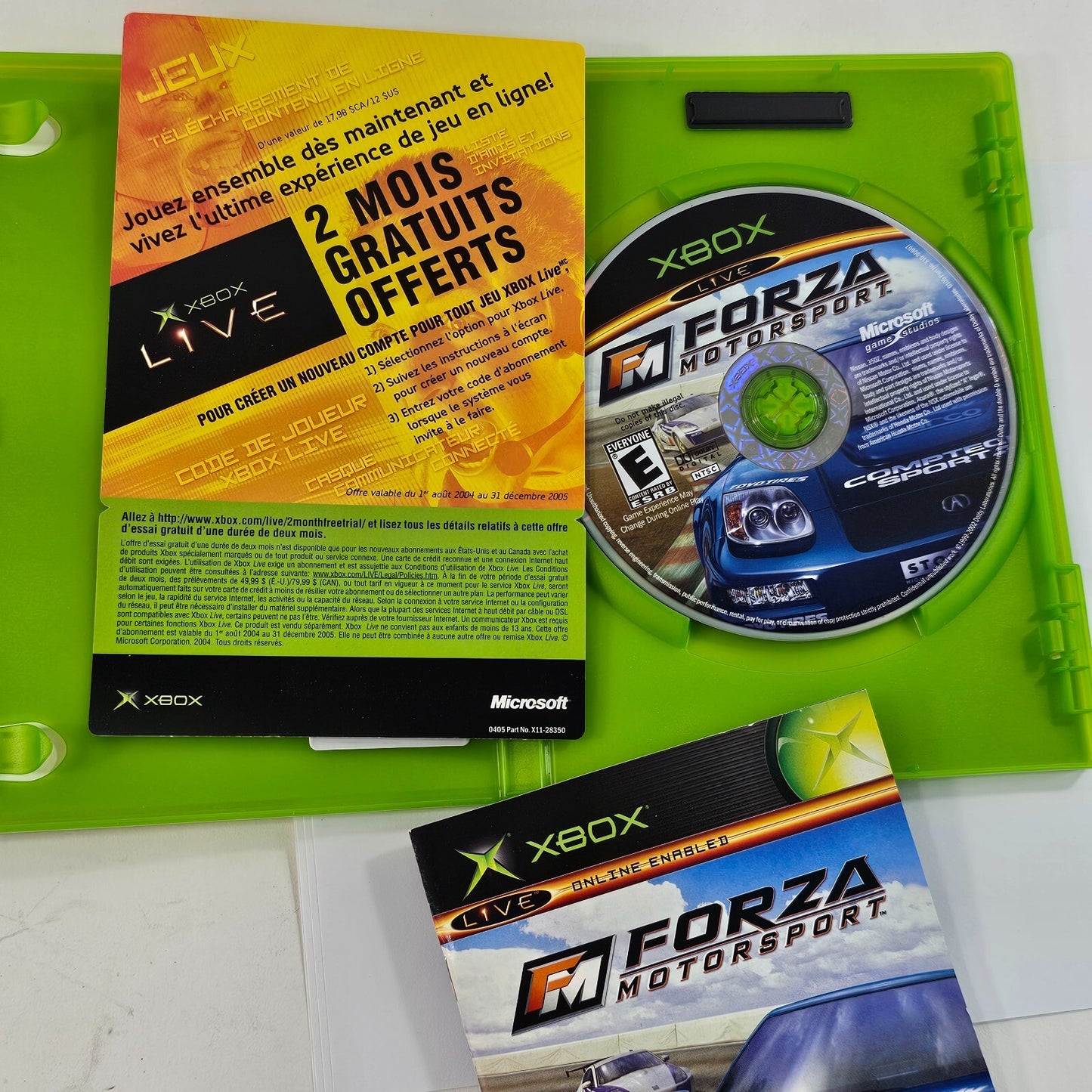 Forza Motorsport (Microsoft Xbox, 2005) Game Case Manual Insert - Tested