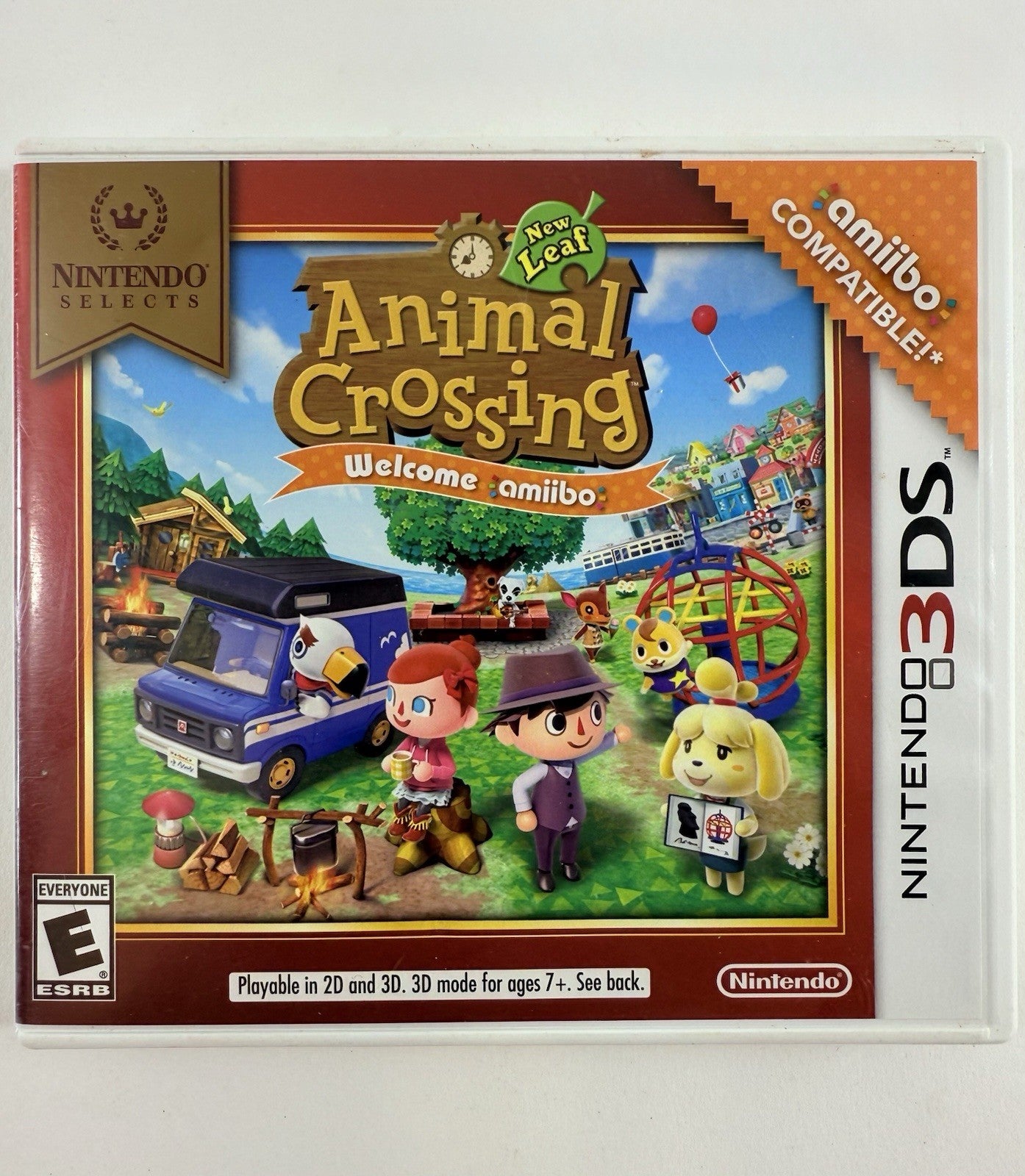 Animal Crossing: New Leaf (Nintendo 3DS, 2016) Replacement Case, Art, Manual