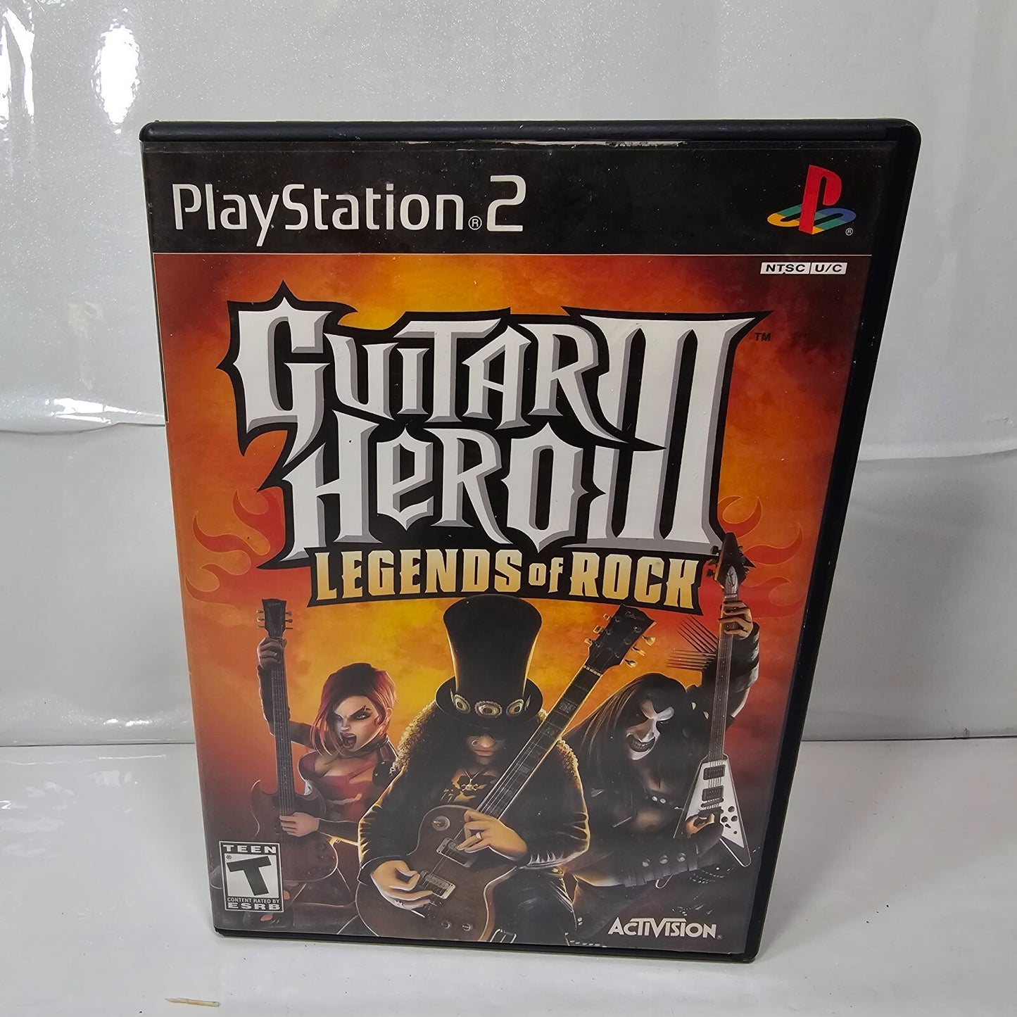 Guitar Hero 3 III Legends of Rock (Sony PlayStation 2, 2007) Game Case Manual