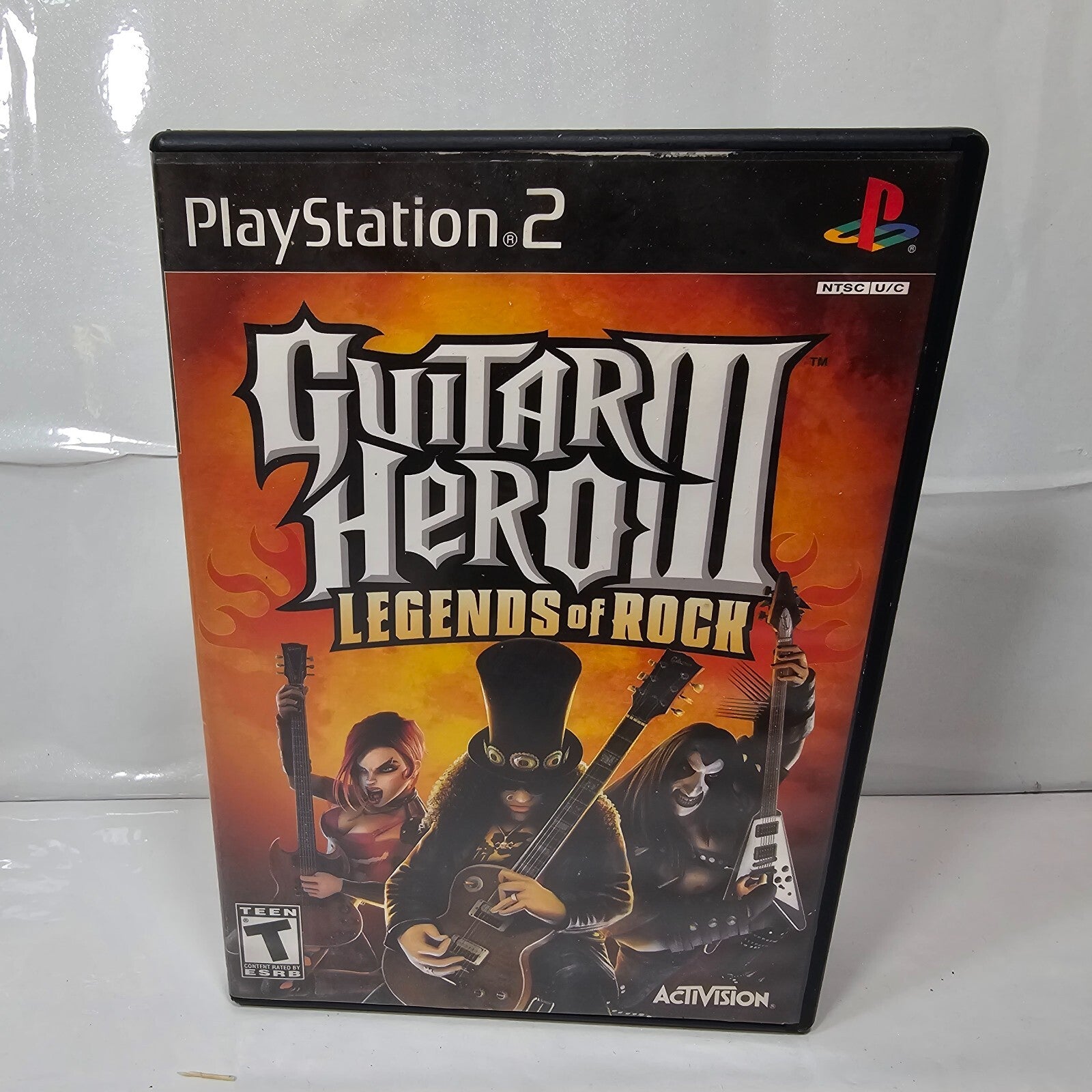 Guitar Hero 3 III Legends of Rock (Sony PlayStation 2, 2007) Game Case Manual