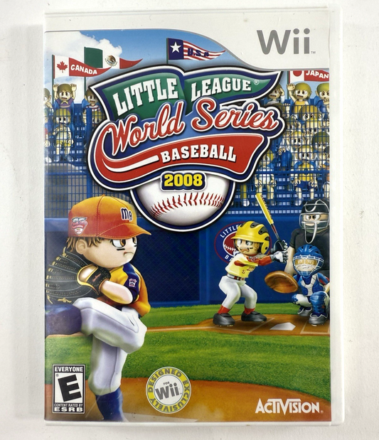 Little League World Series Baseball 2008  Wii, 2008) Game And Case - Tested