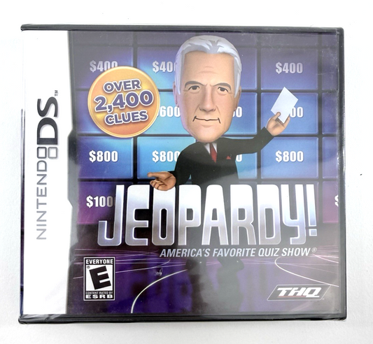 Jeopardy (Nintendo DS, 2010) New, Factory Sealed Alex Trebek Quiz Game