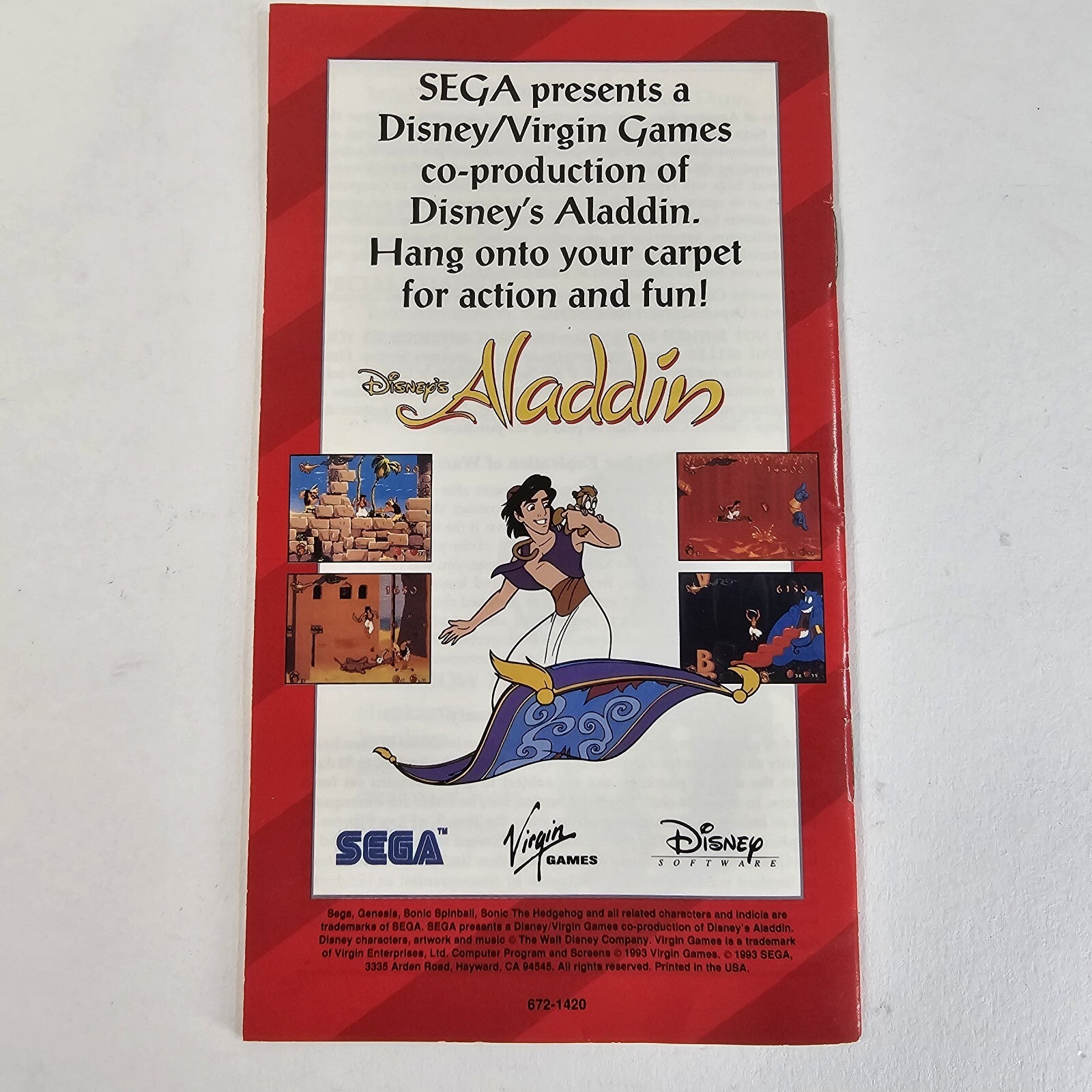 Sonic Spinball (Sega Genesis, 1993) Game Case Manual - Tested and Working