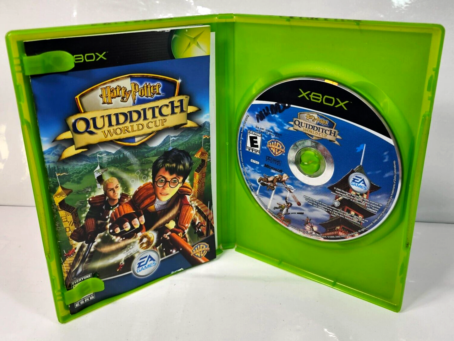Harry Potter Quidditch World Cup (Xbox, 2003) Game Case Manual CIB