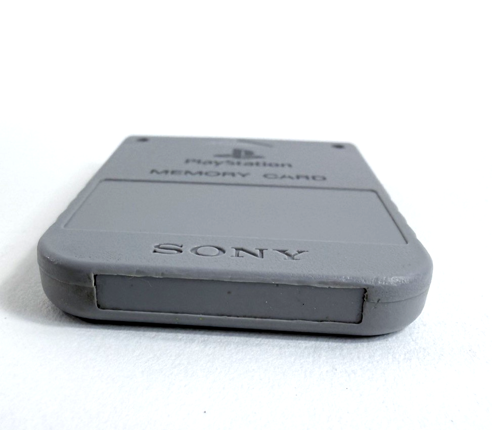 Sony PlayStation SCPH-1020 Original Grey Memory Card - Tested and Working