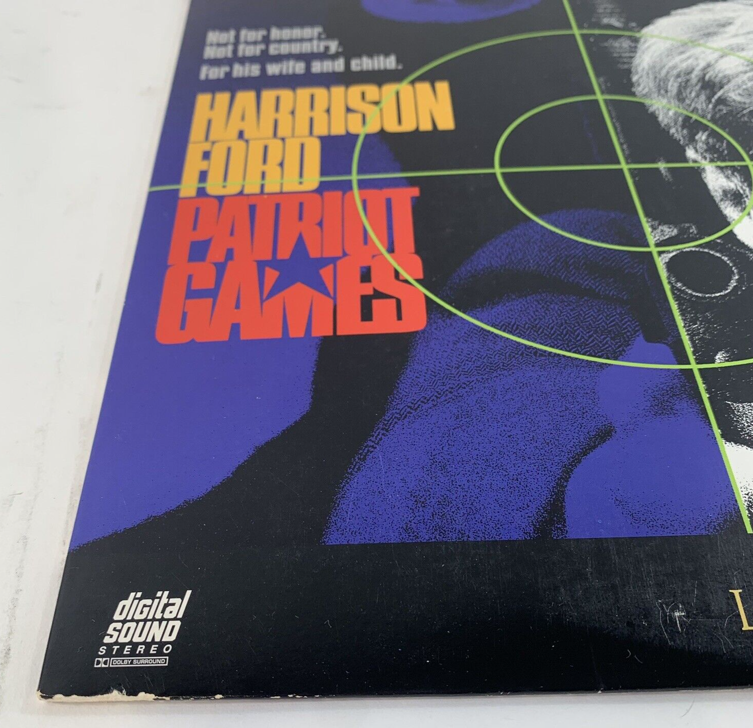 Patriot Games (Laserdisc CLV, 1992) CX Noise Reduction - Tested and Working