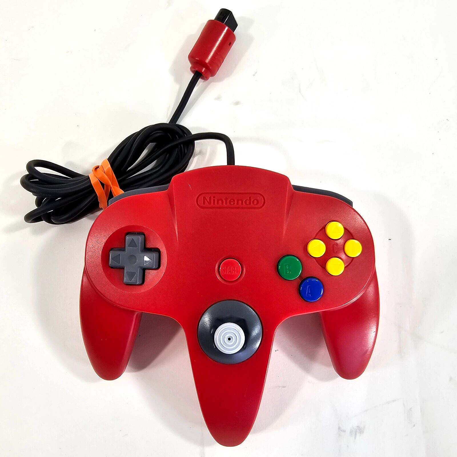 Nintendo 64 Red Controller NUS-005 - Tested and Working