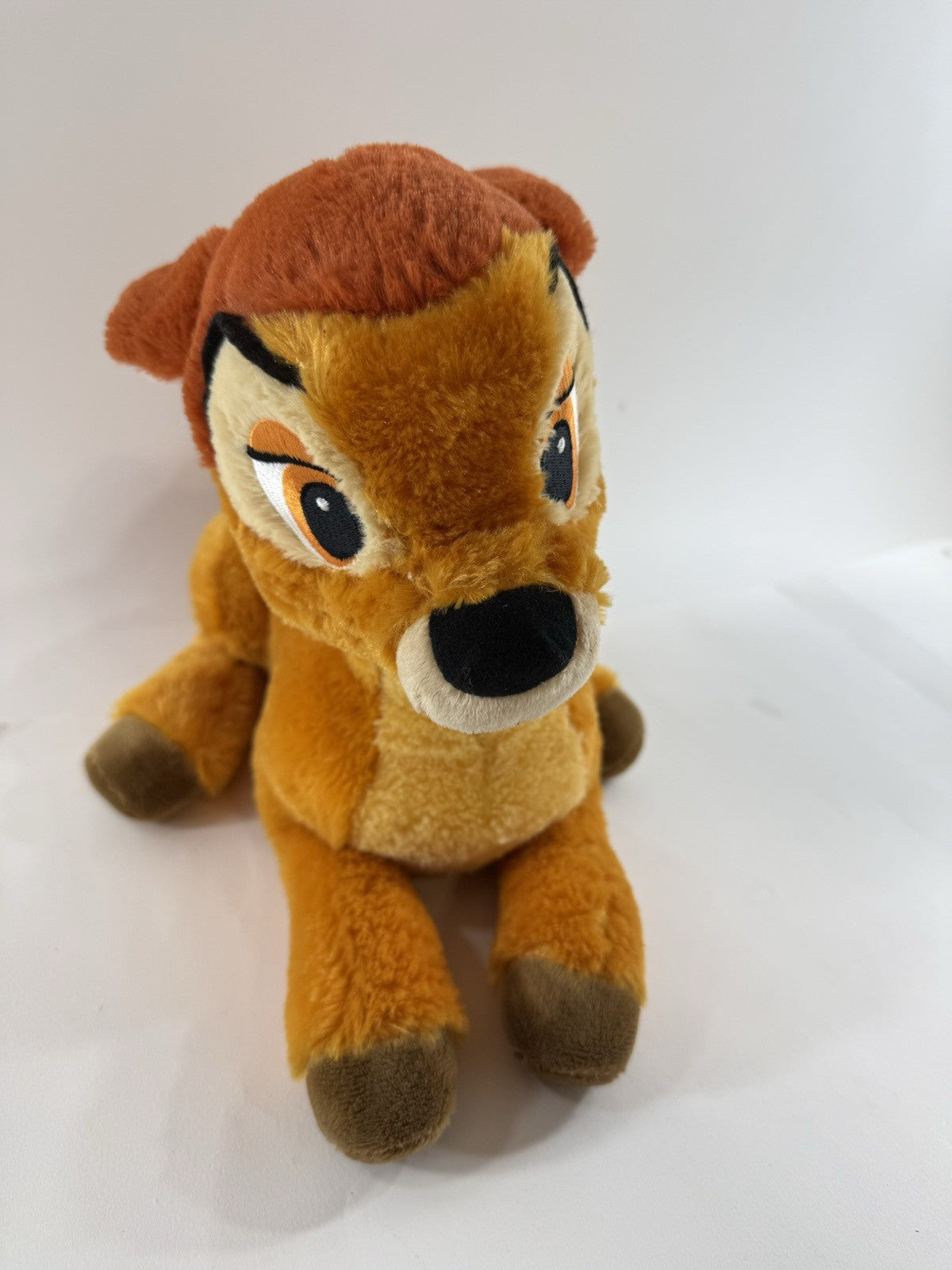 Disney Store 2014 Exclusive 14" Bambi Seated Fawn Plush with Emblem