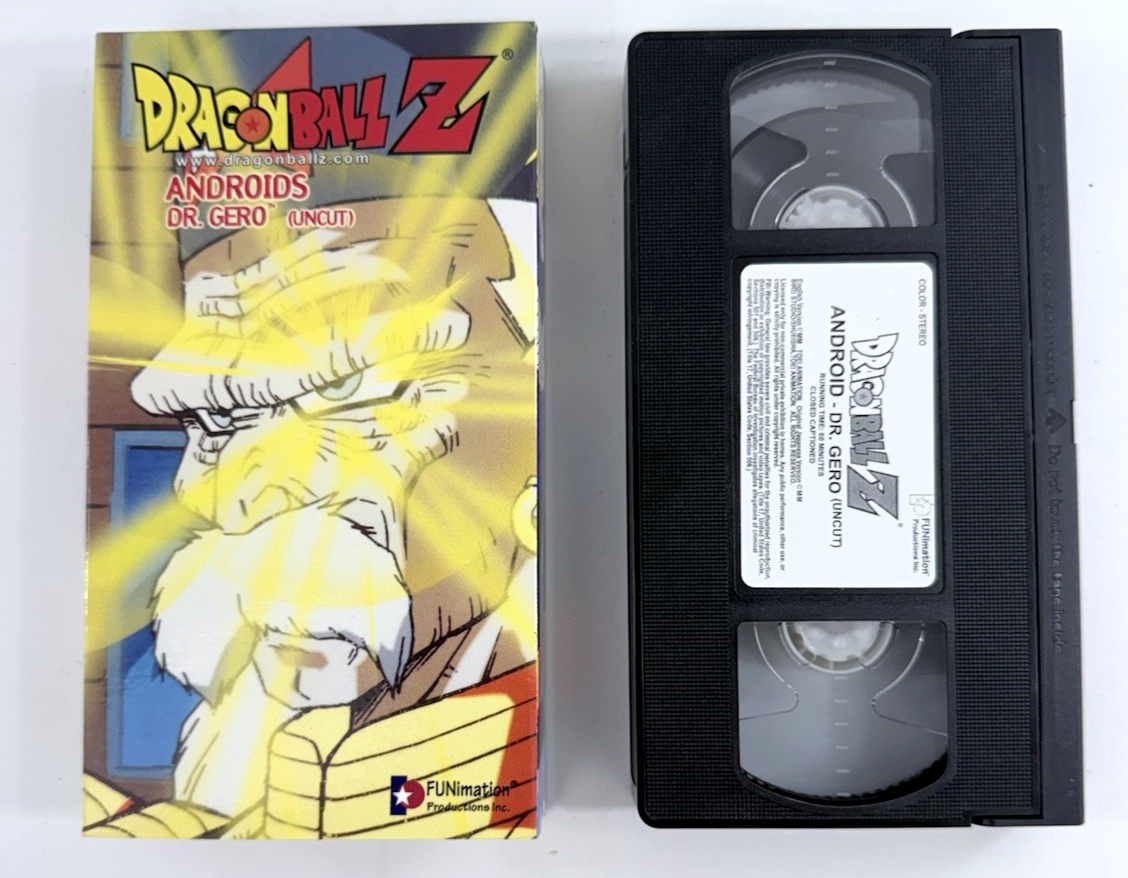 Dragon Ball Z Uncut Android Saga (VHS Set, English Dubbed) - Tested And Working