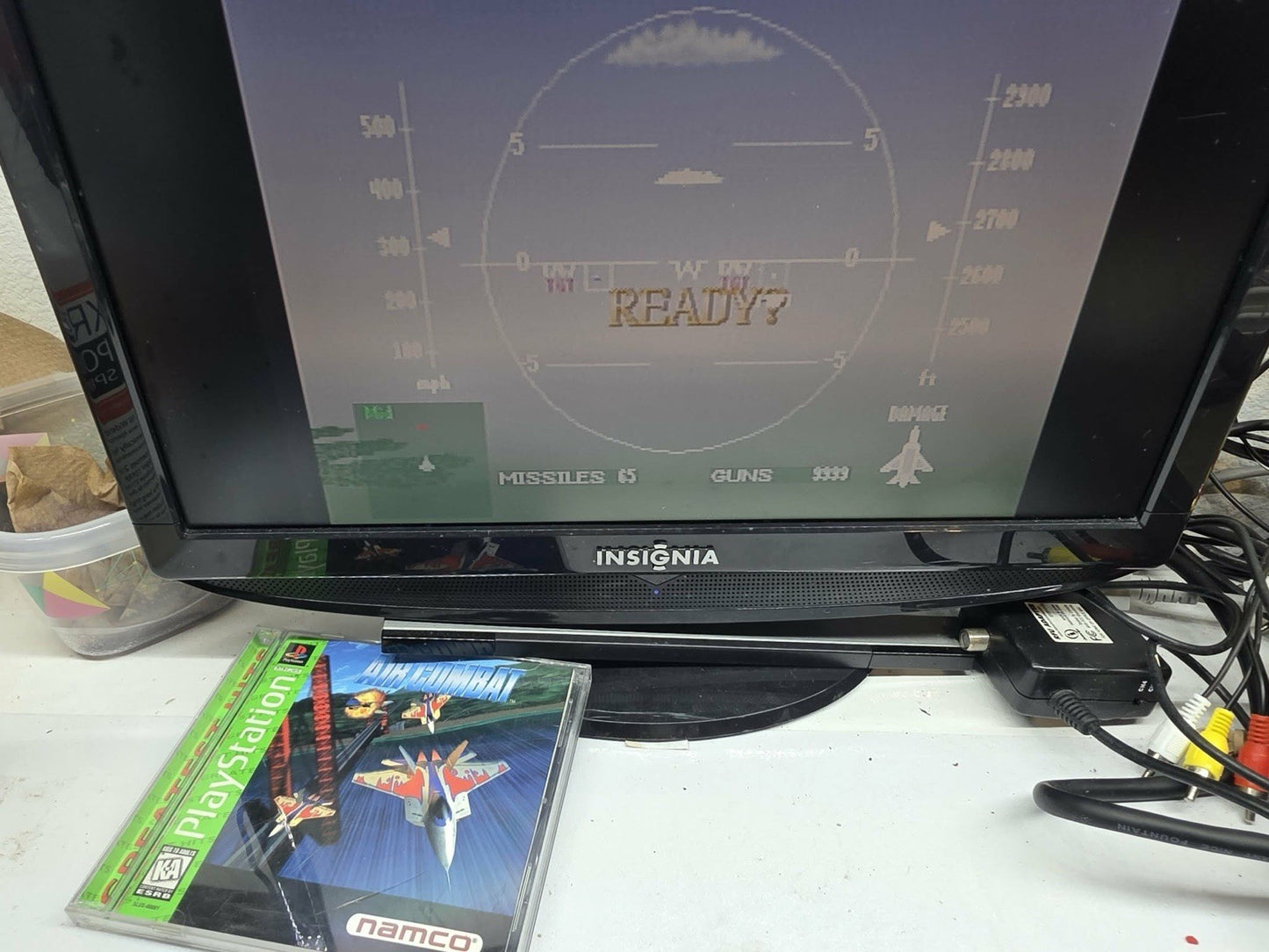 Air Combat (Sony PlayStation 1, 1995) Game Case Manual Registration - Tested