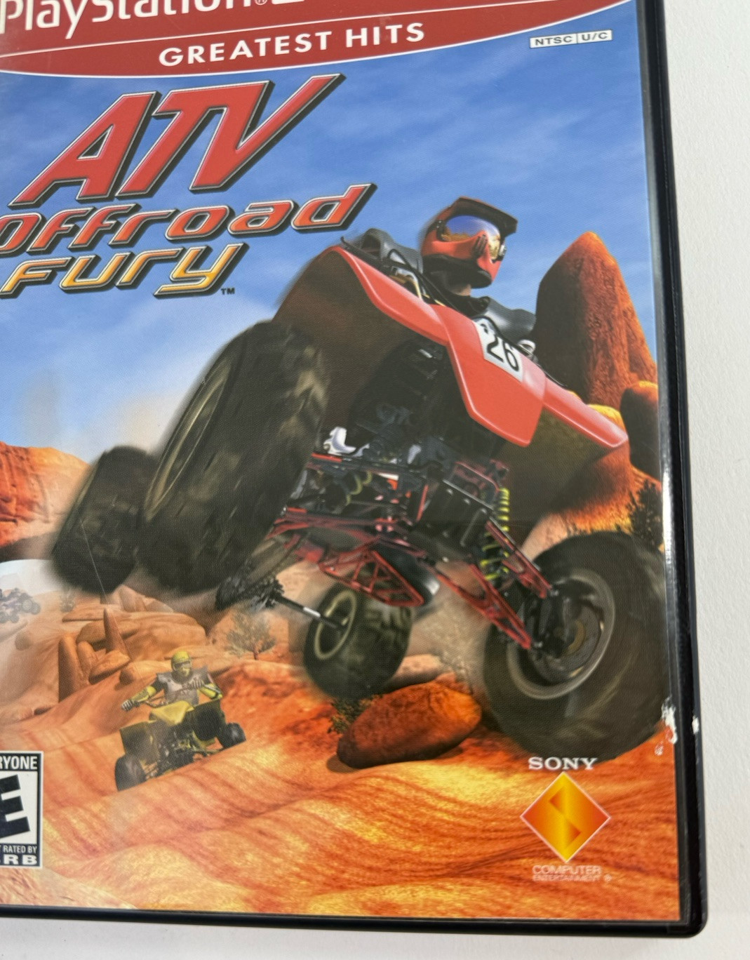 ATV Offroad Fury (Sony PlayStation 2, 2001) Game and Case - Tested and Working