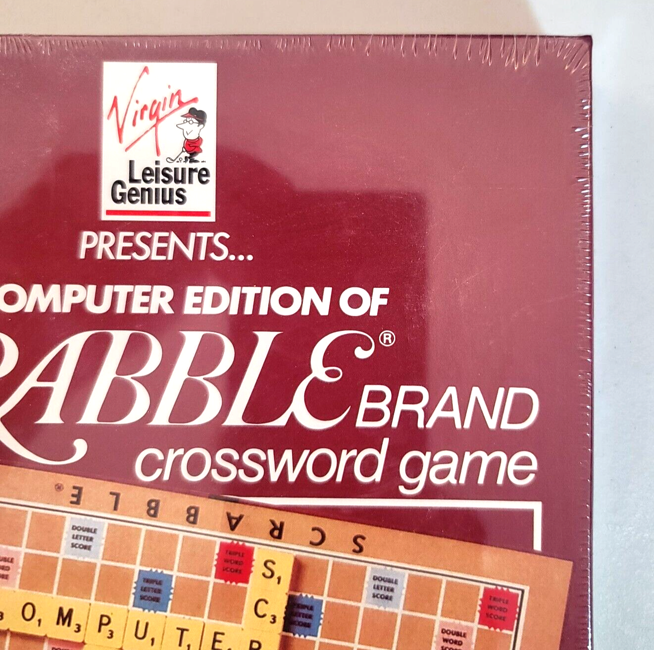 Virgin 1989 Scrabble Crossword Game IBM PC 5 1/4” Floppy disk - New