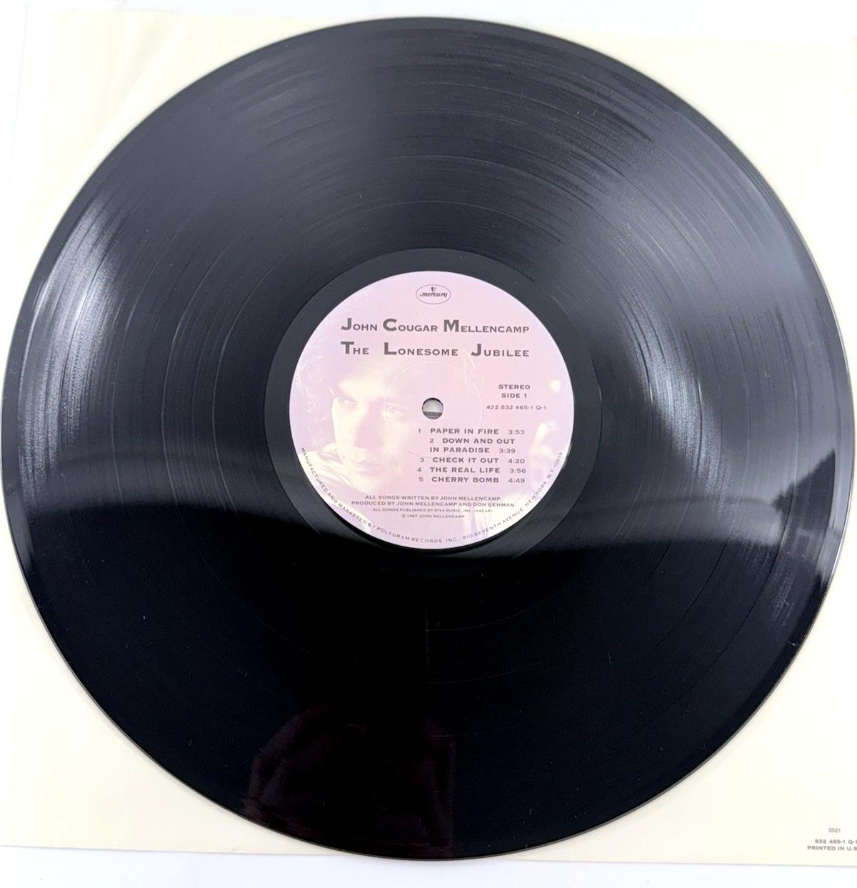 John Cougar Mellencamp The Lonesome Jubilee Vinyl (LP, 1987) 422 832 465-1 Q-1