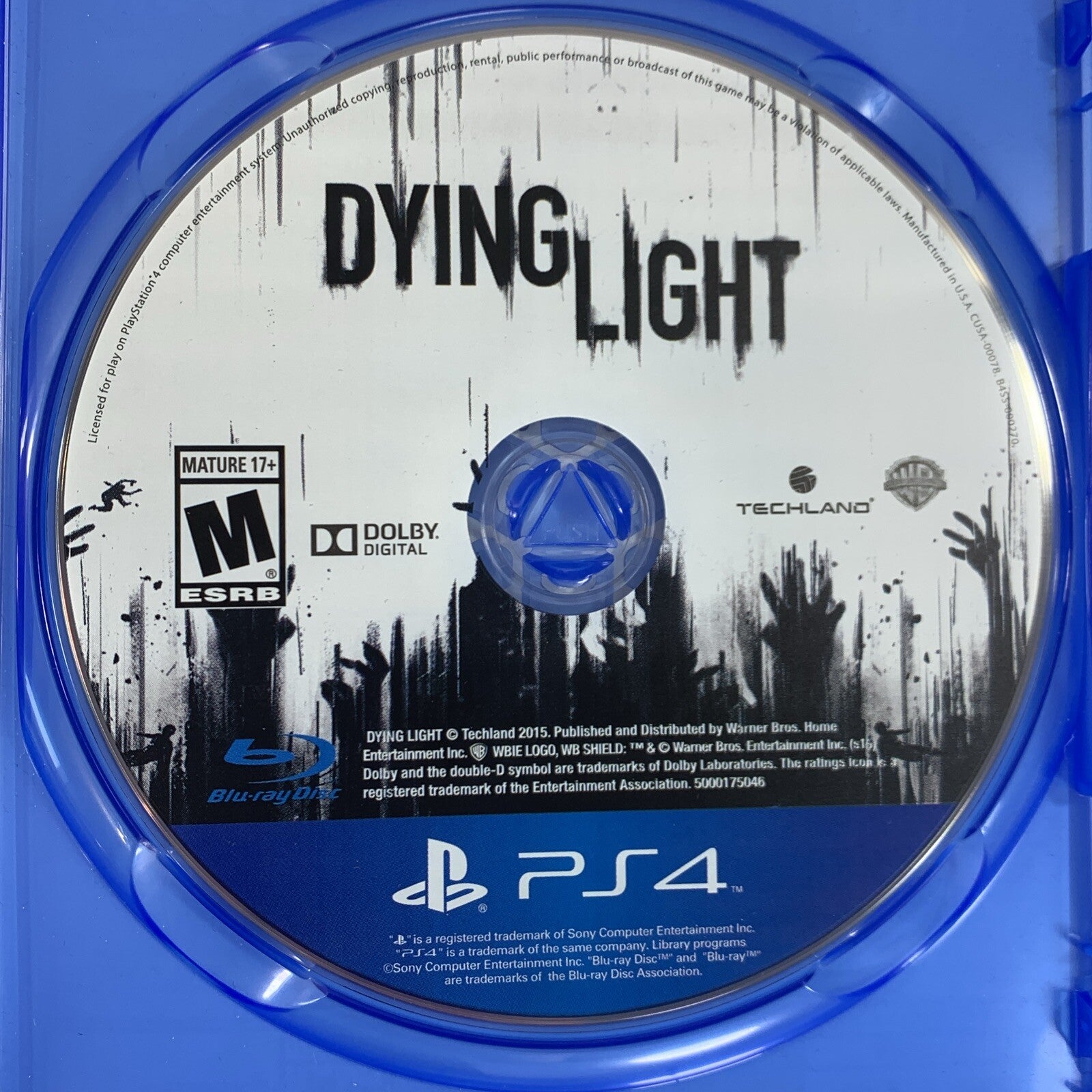 Dying Light (Sony PlayStation 4, 2015) Game Case Manual Insert - Tested