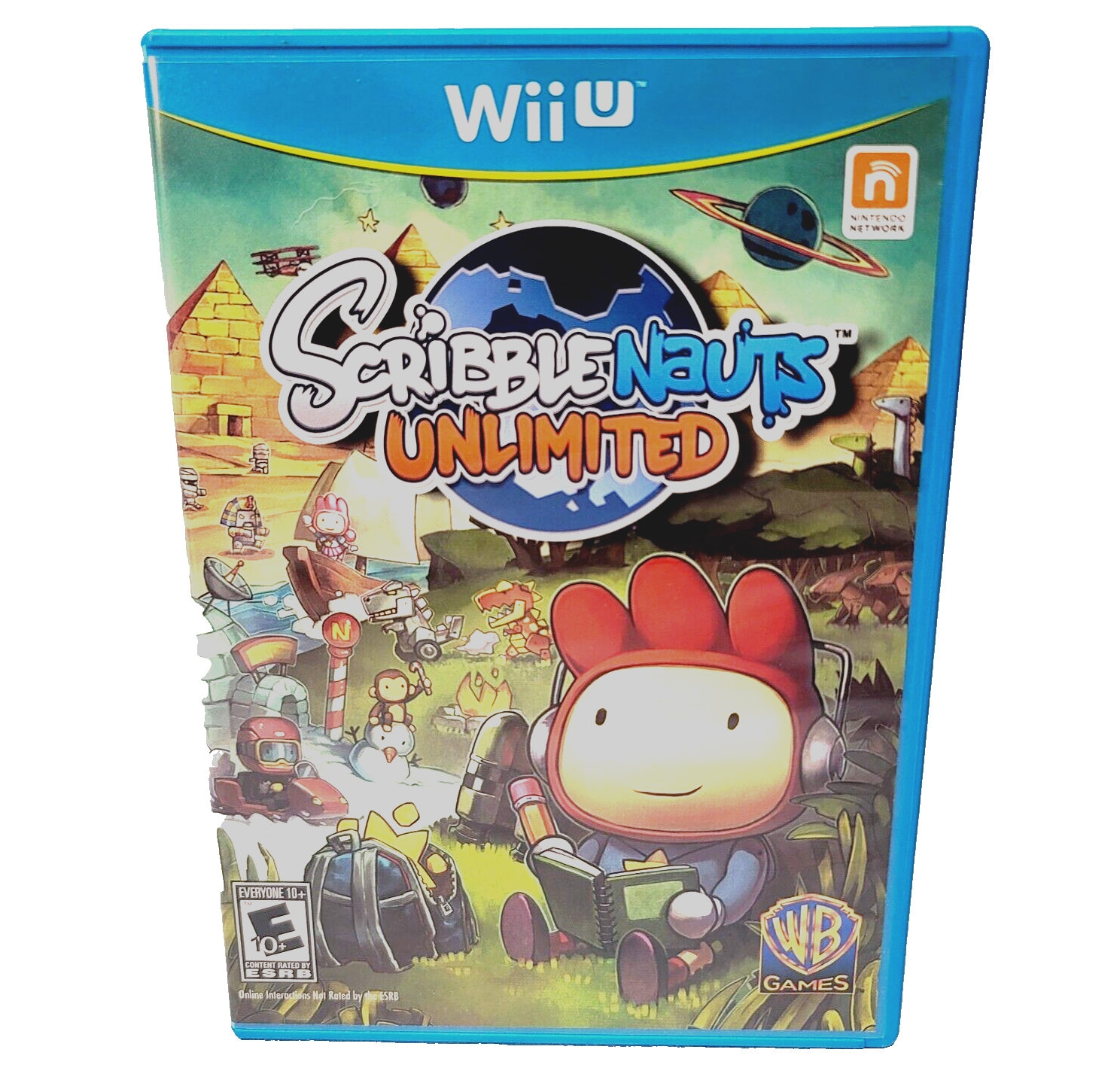 Scribblenauts Unlimited (Nintendo Wii U, 2012) Game Case Manual - Tested