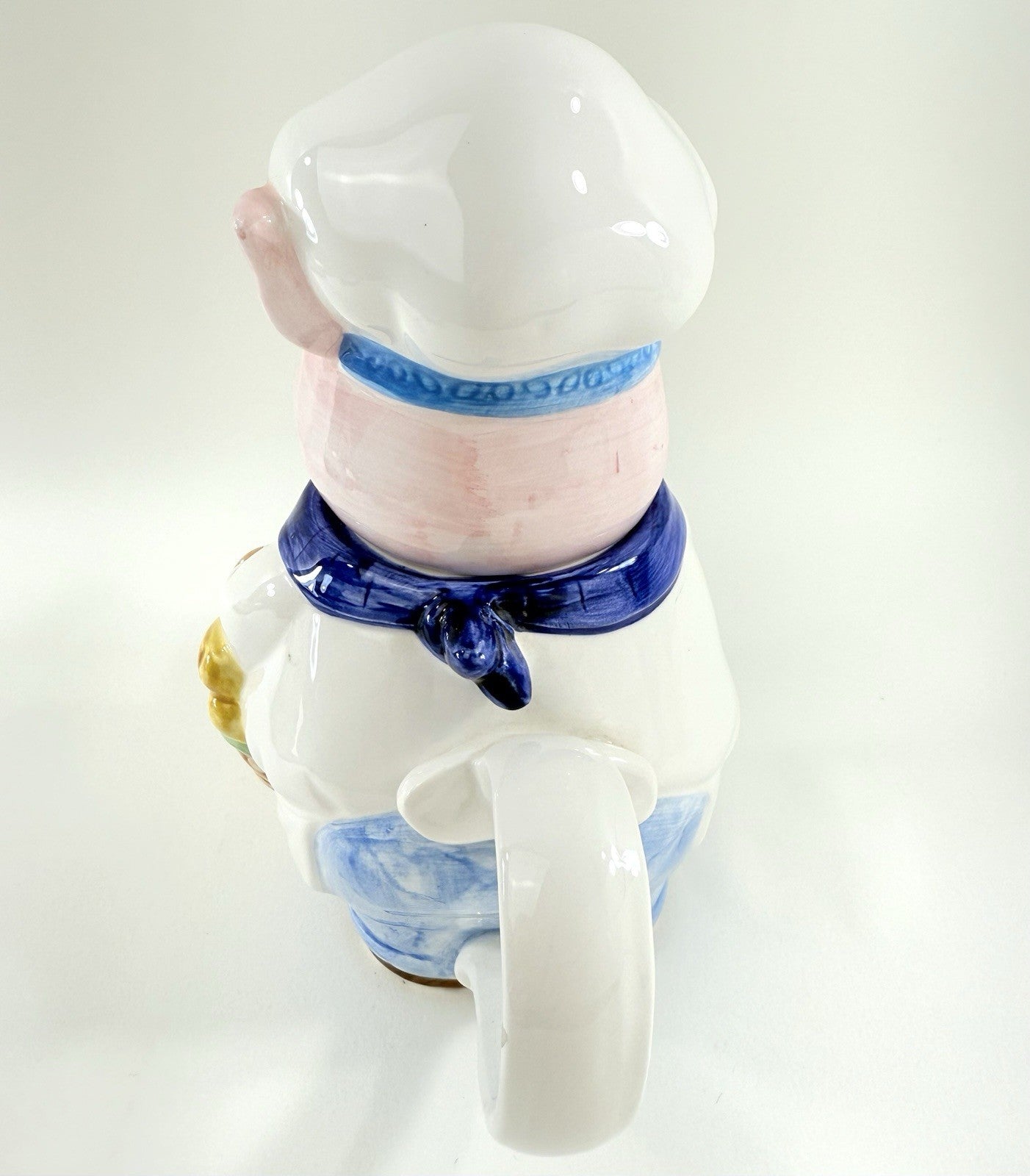 Midwest Of Cannon Falls 1990s Decorative Ceramic Chef Pig Tea Pot HD-102879