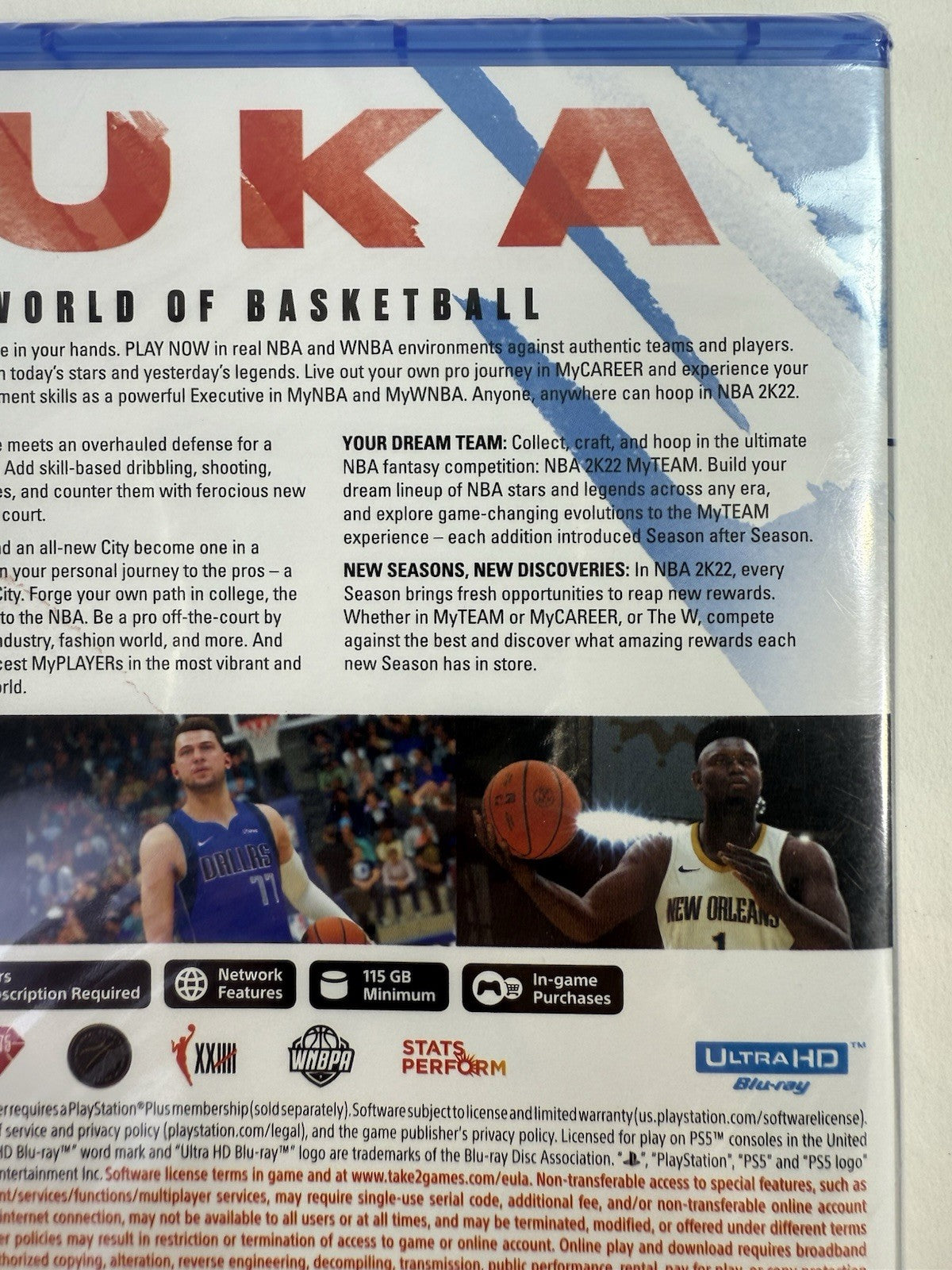 NBA 2K22 (Sony PlayStation 5, 2021) New, Factory Sealed