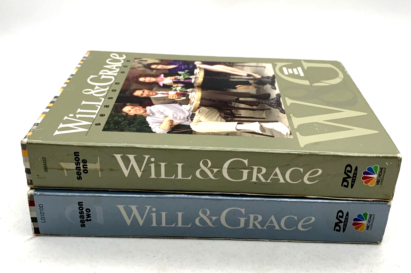 Will & Grace - Season 1 (DVD TV Box Set Bundle, 8-Discs) and Season 2 - Tested
