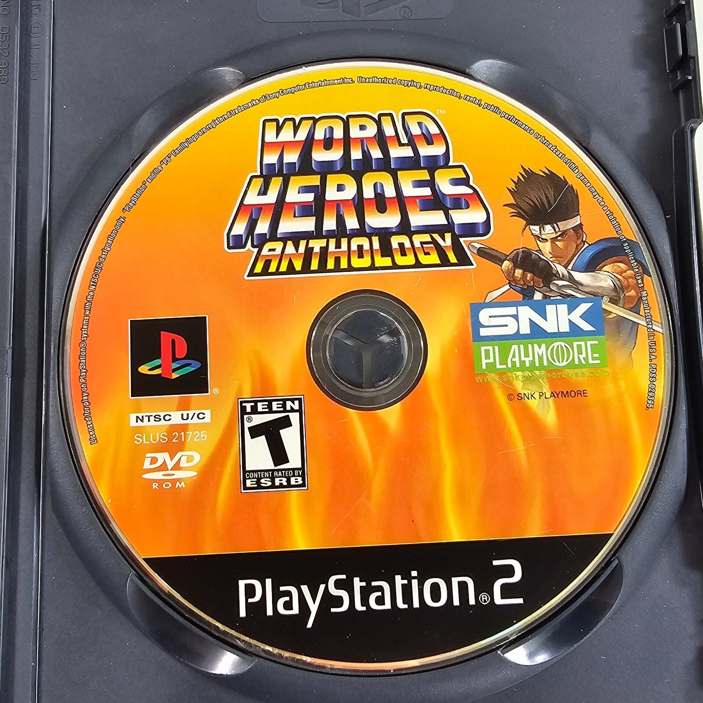World Heroes Anthology (Sony PlayStation 2, 2008) Game Case Manual - Tested