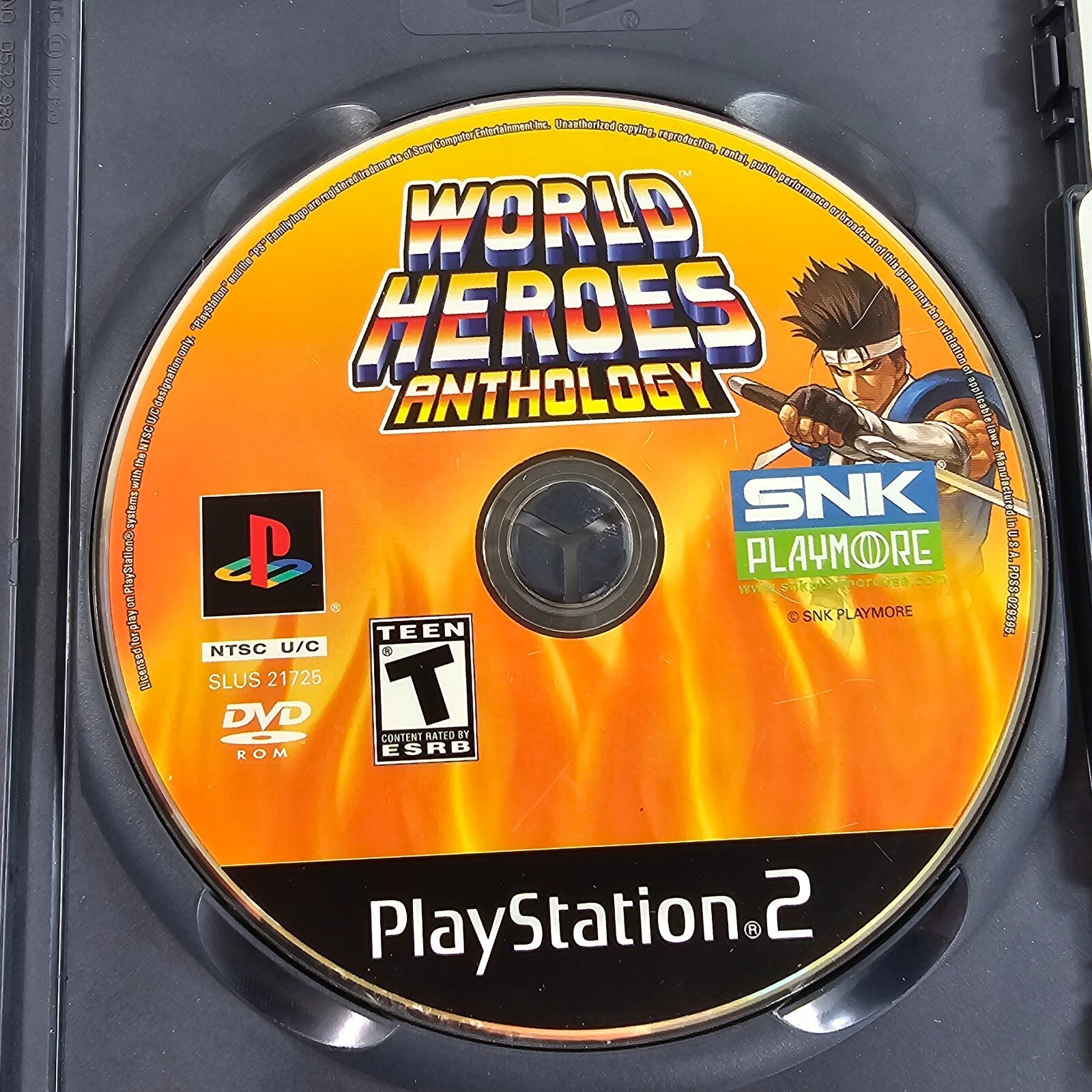 World Heroes Anthology (Sony PlayStation 2, 2008) Game Case Manual - Tested