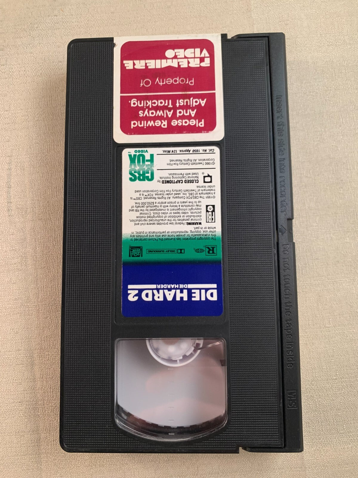 Die Hard 2: Die Harder/Die Hard w/a Vengeance (VHS bundle)