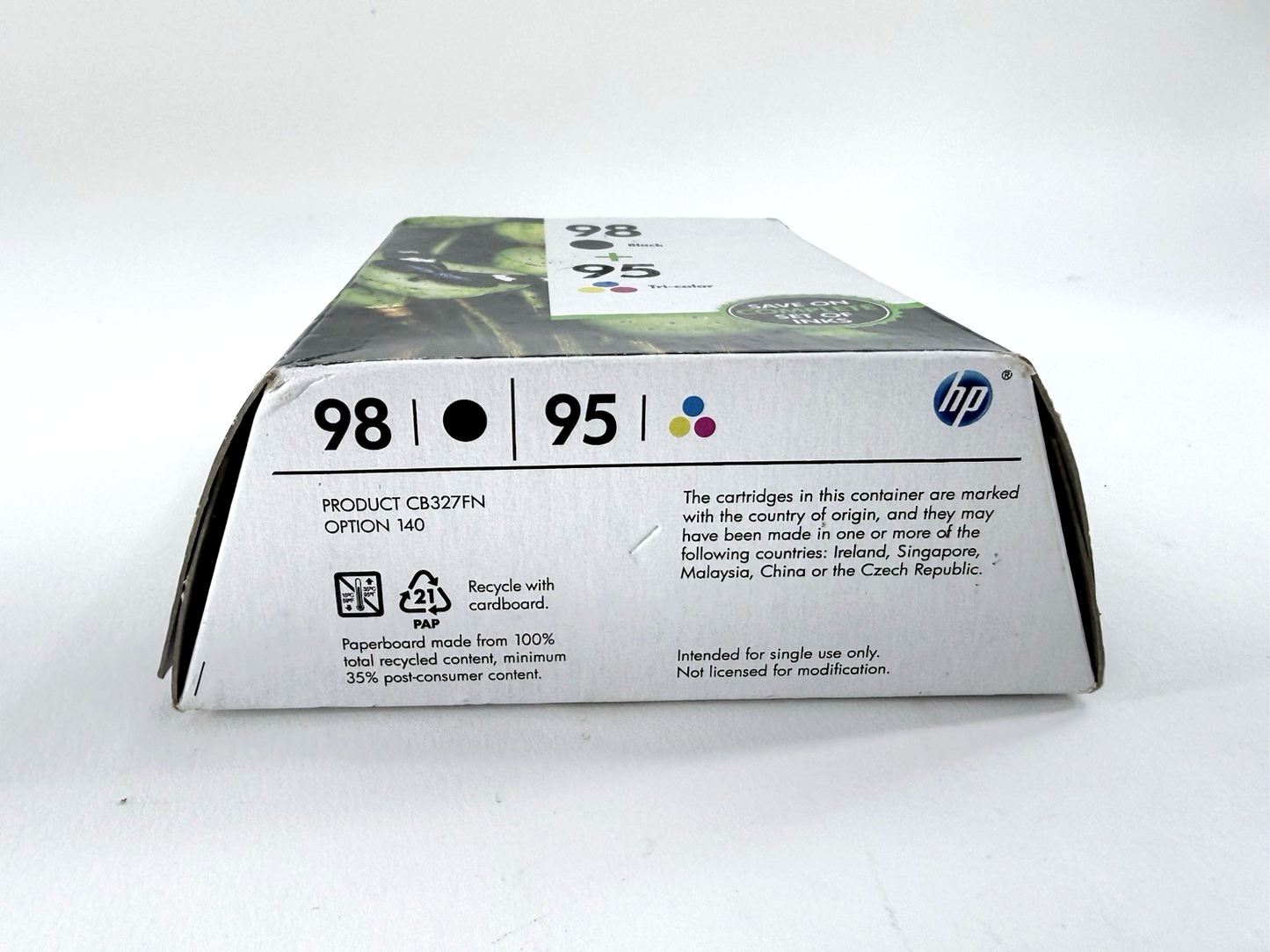 HP 95 + 98 Combo Pack Tri-Color/Black Ink Cartridge - Exp. Sept 2018 - New