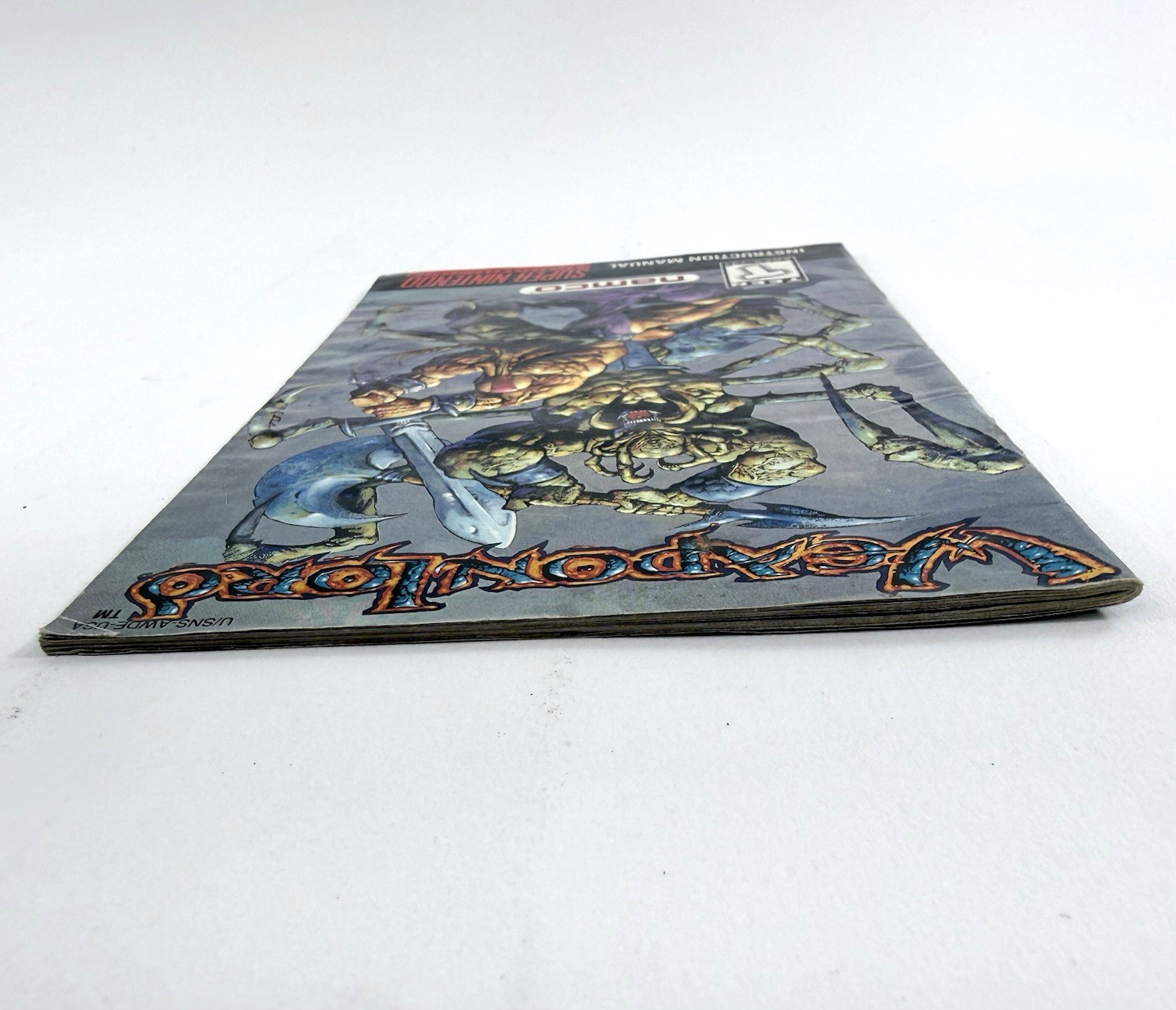 Namco 1995 Weaponlord Instruction Manual for Super Nintendo U/SNS-AWDE-USA