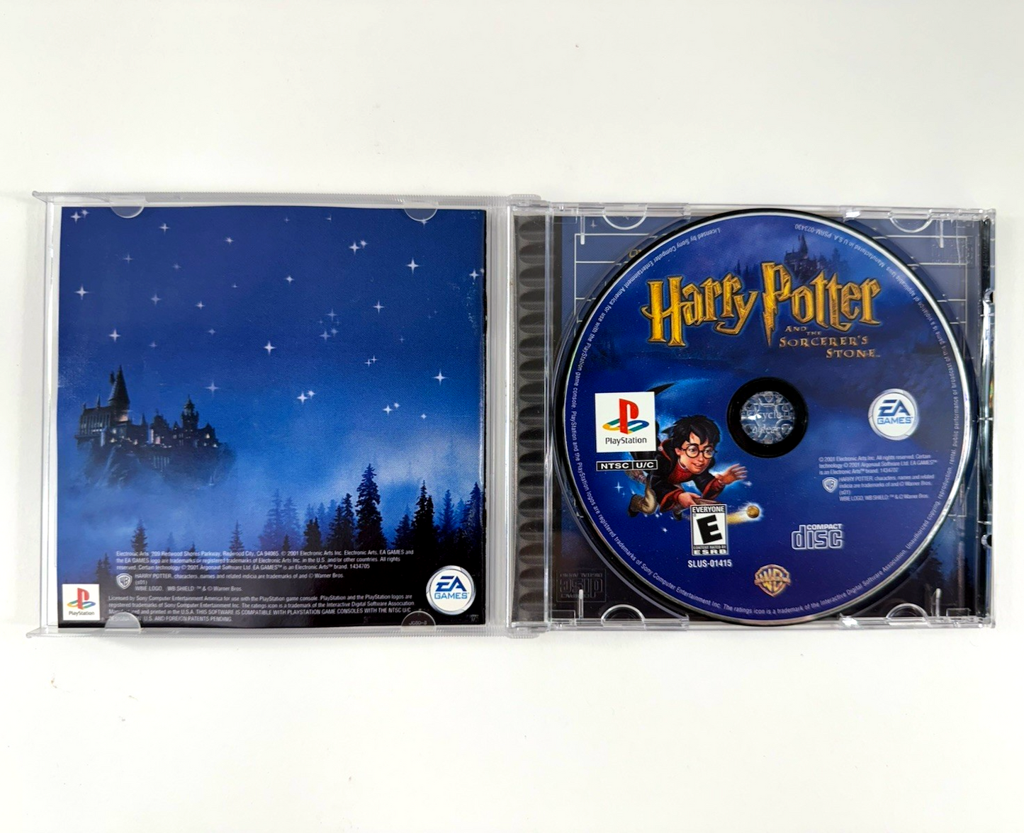 Harry Potter and the Sorcerer's Stone (PlayStation, 2001) Game Case Manual Reg.
