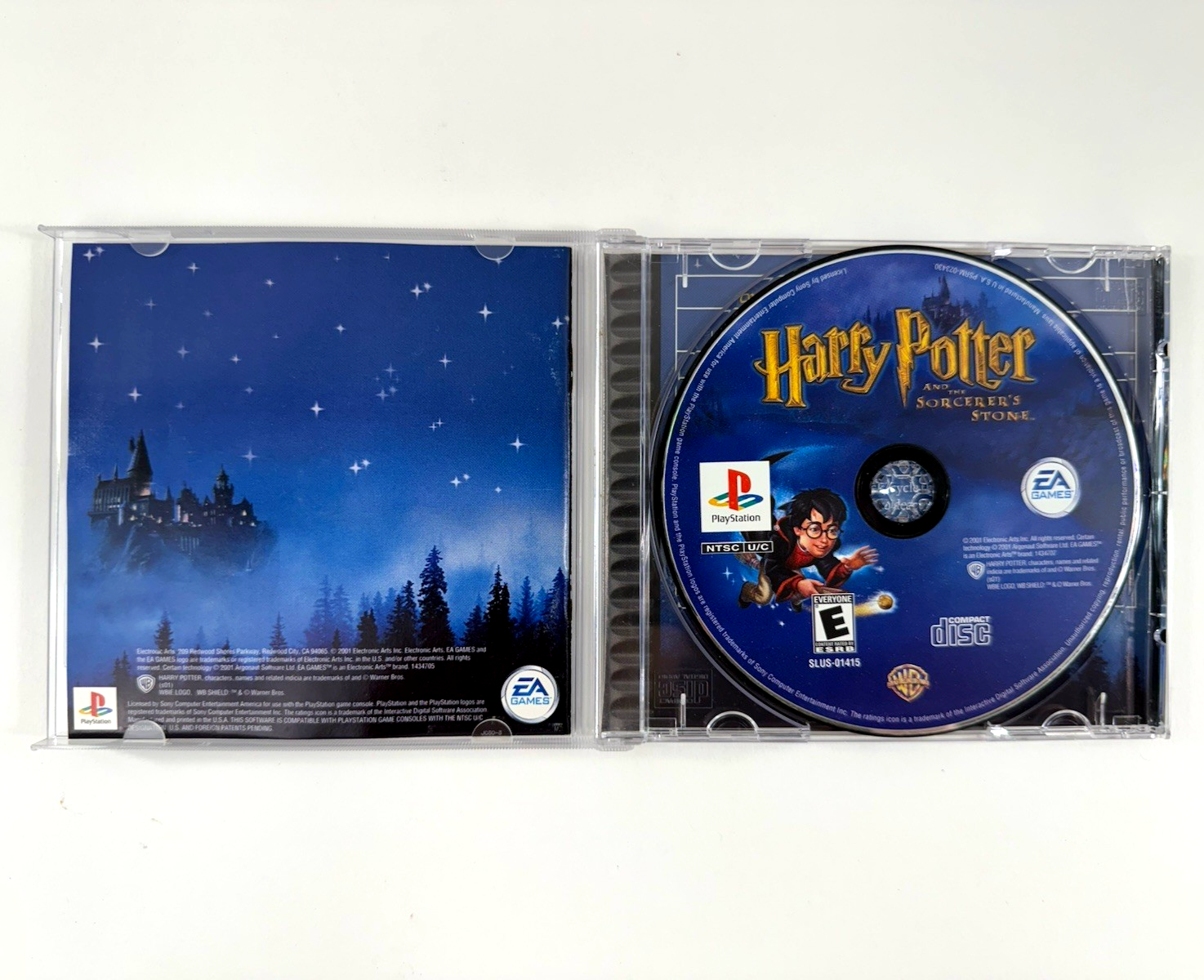 Harry Potter and the Sorcerer's Stone (PlayStation, 2001) Game Case Manual Reg.