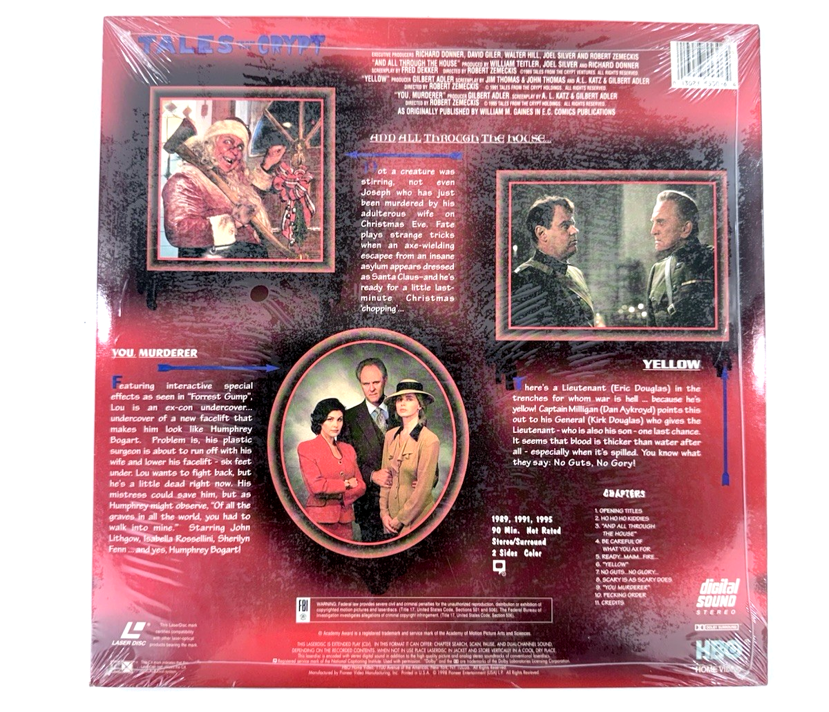 Tales from the Crypt The Robert Zemeckis Collection (Laserdisc, 1998) - New