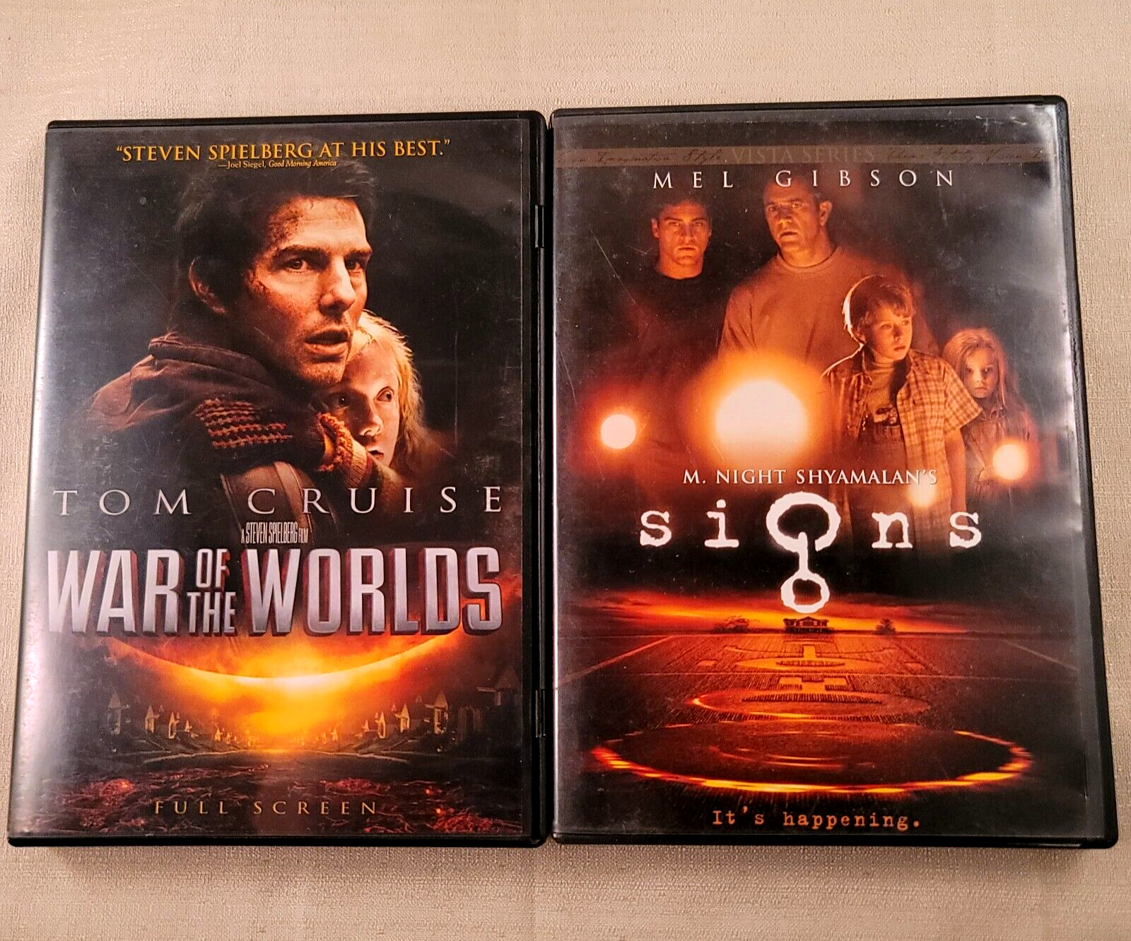 War of the Worlds (DVD Thriller bundle) Signs - Tested and Working