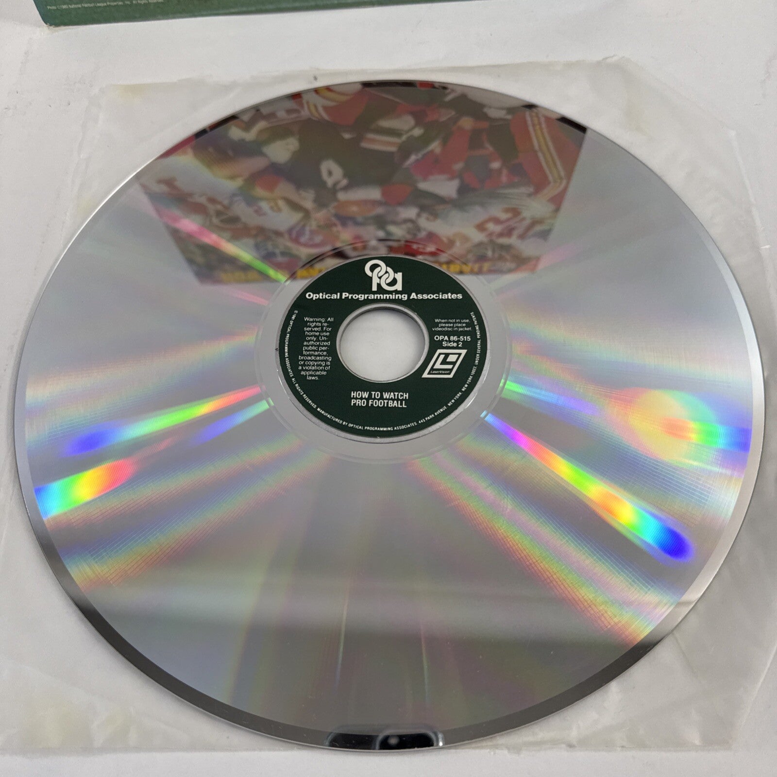 How to Watch Pro Football (Laserdisc, 1980) Tested and Working