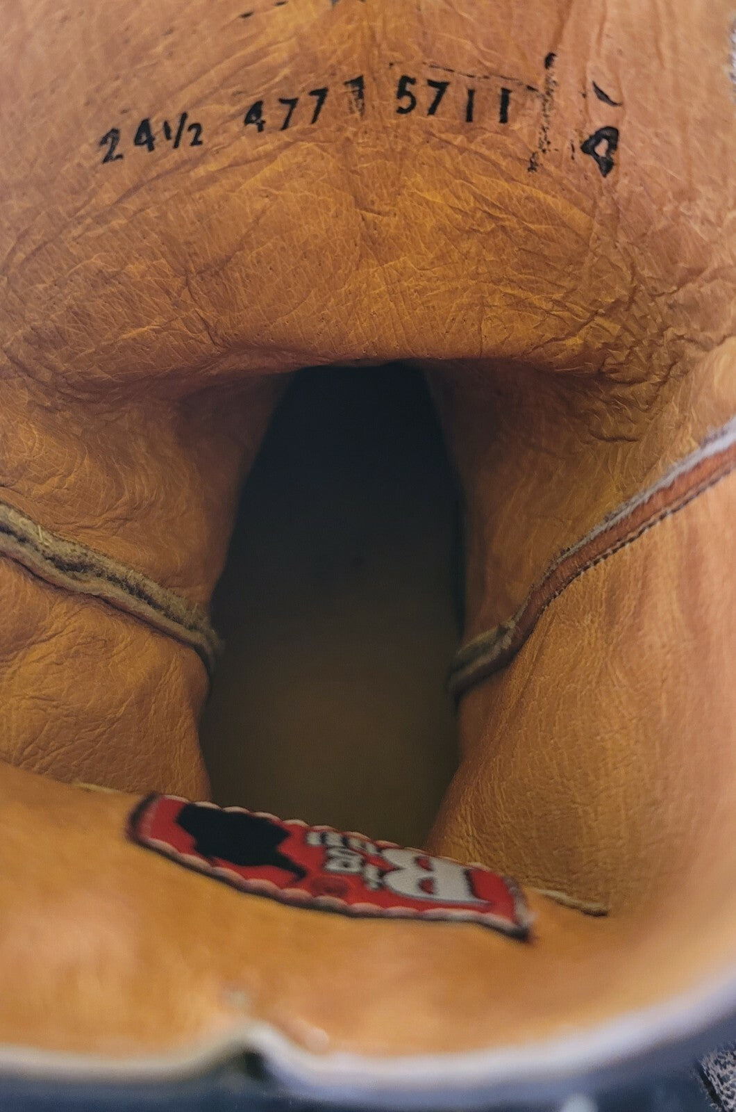 Big Bull Women's Cowboy Boots Size 7.5 Authentic Mexican Leather Good Shape