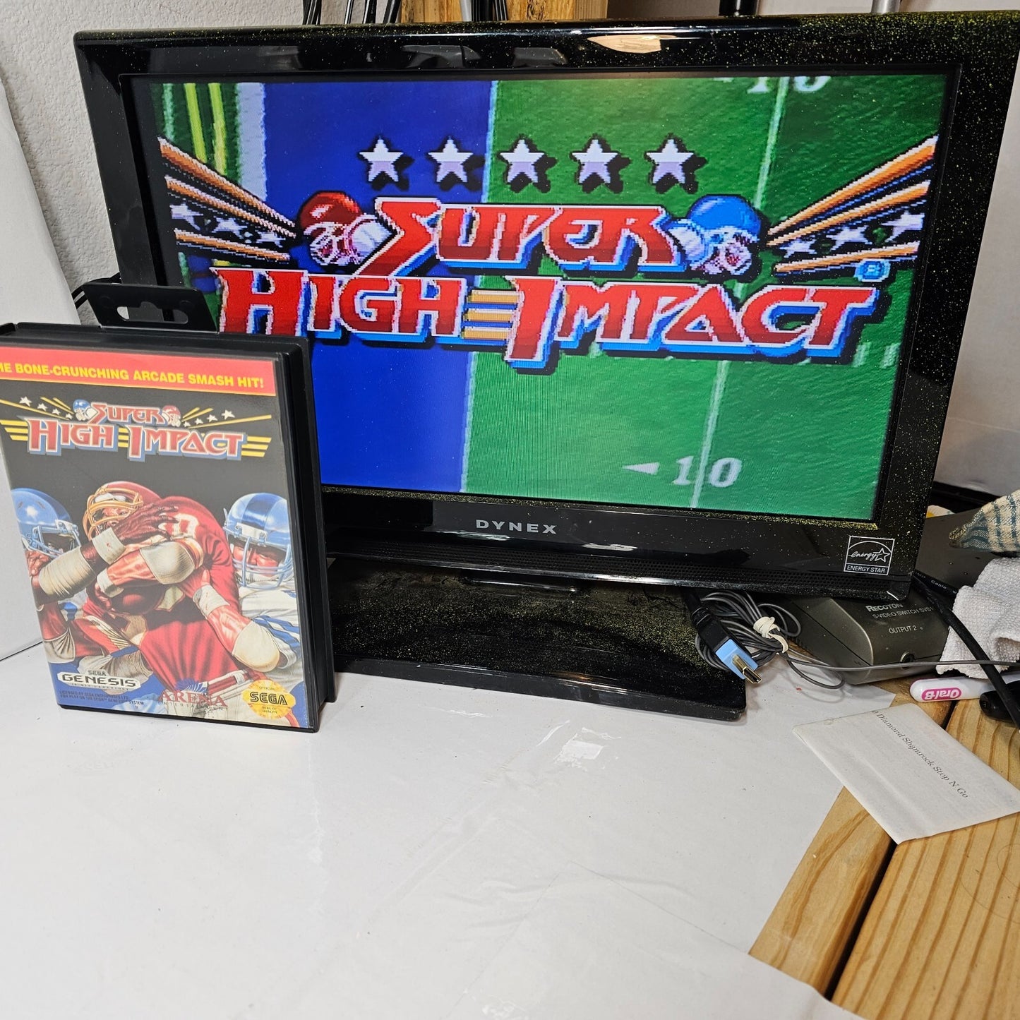 Super High Impact (Sega Genesis, 1992)  Complete in Box CIB TESTED