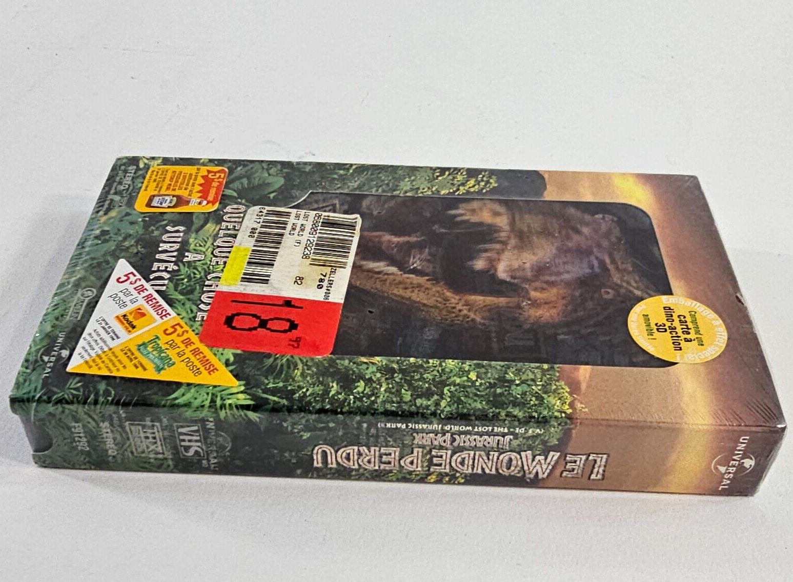 Le Monde Perdu: Jurassic Park (VHS, 1997) Lenticular Cover - New, Sealed