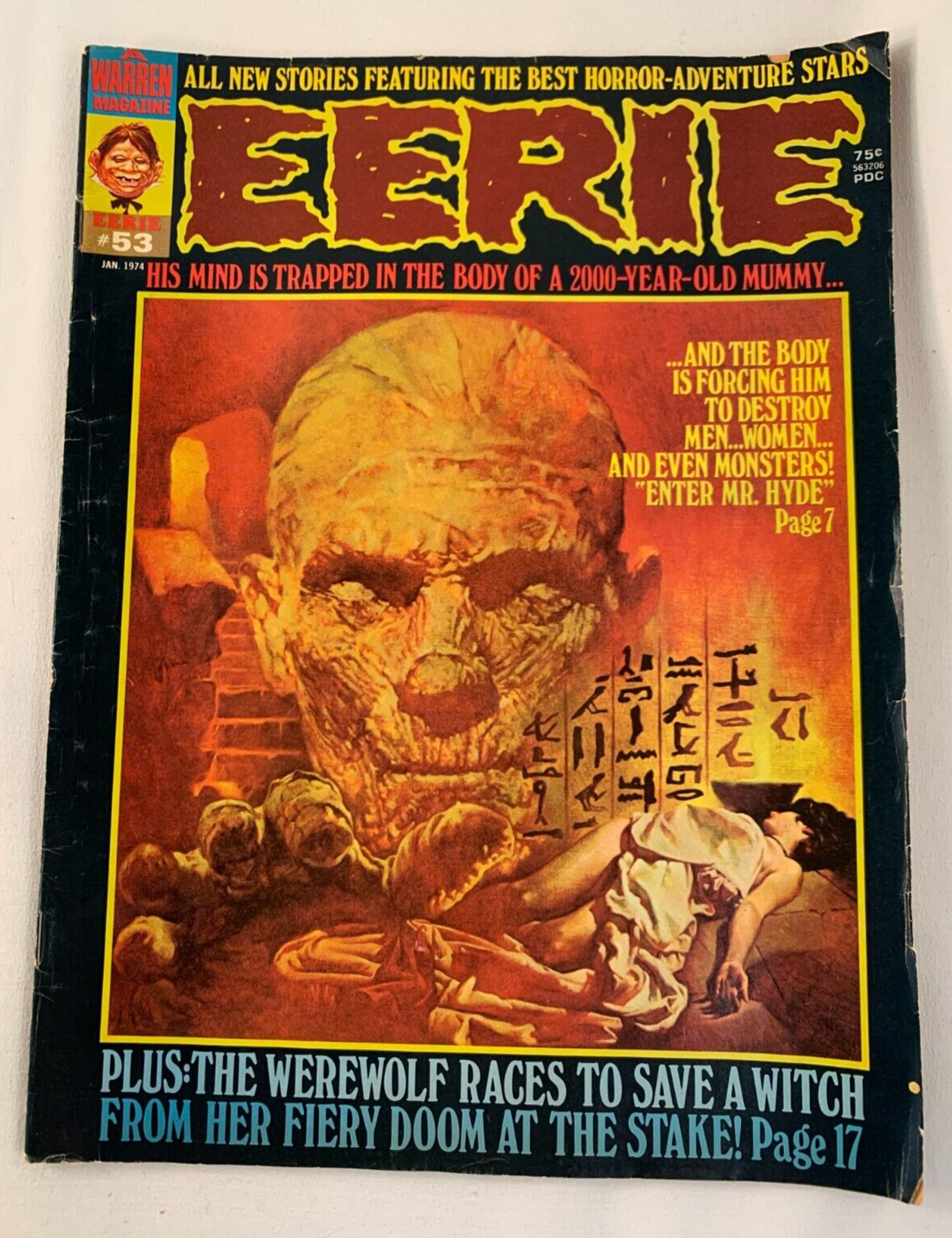 Eerie #53  Warren Publishing Horror Short Stories