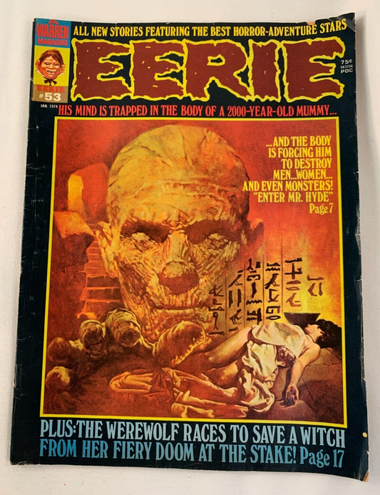 Eerie #53  Warren Publishing Horror Short Stories