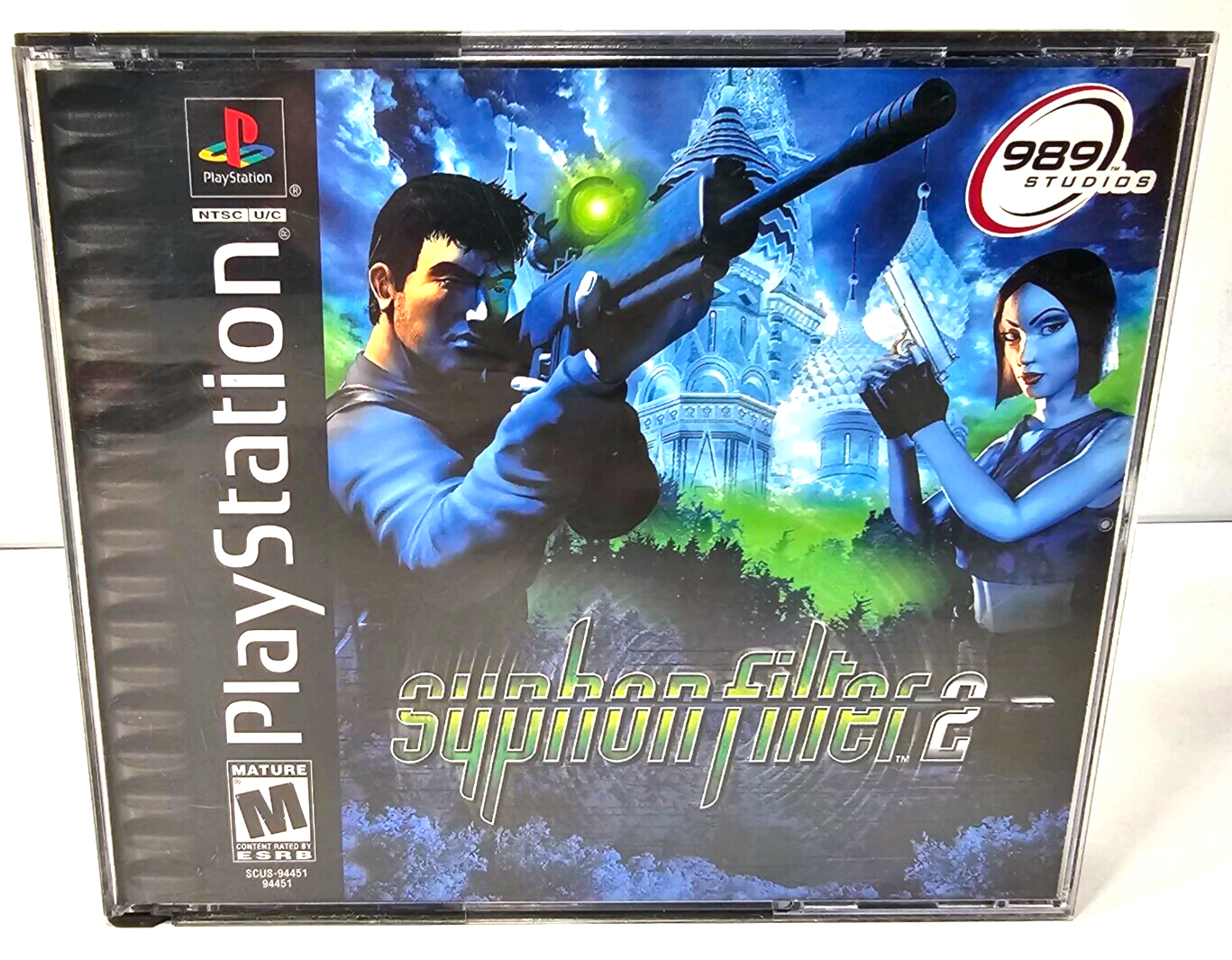 Syphon Filter 2 (Sony PlayStation, 2000) Game, Case, Manual - Tested