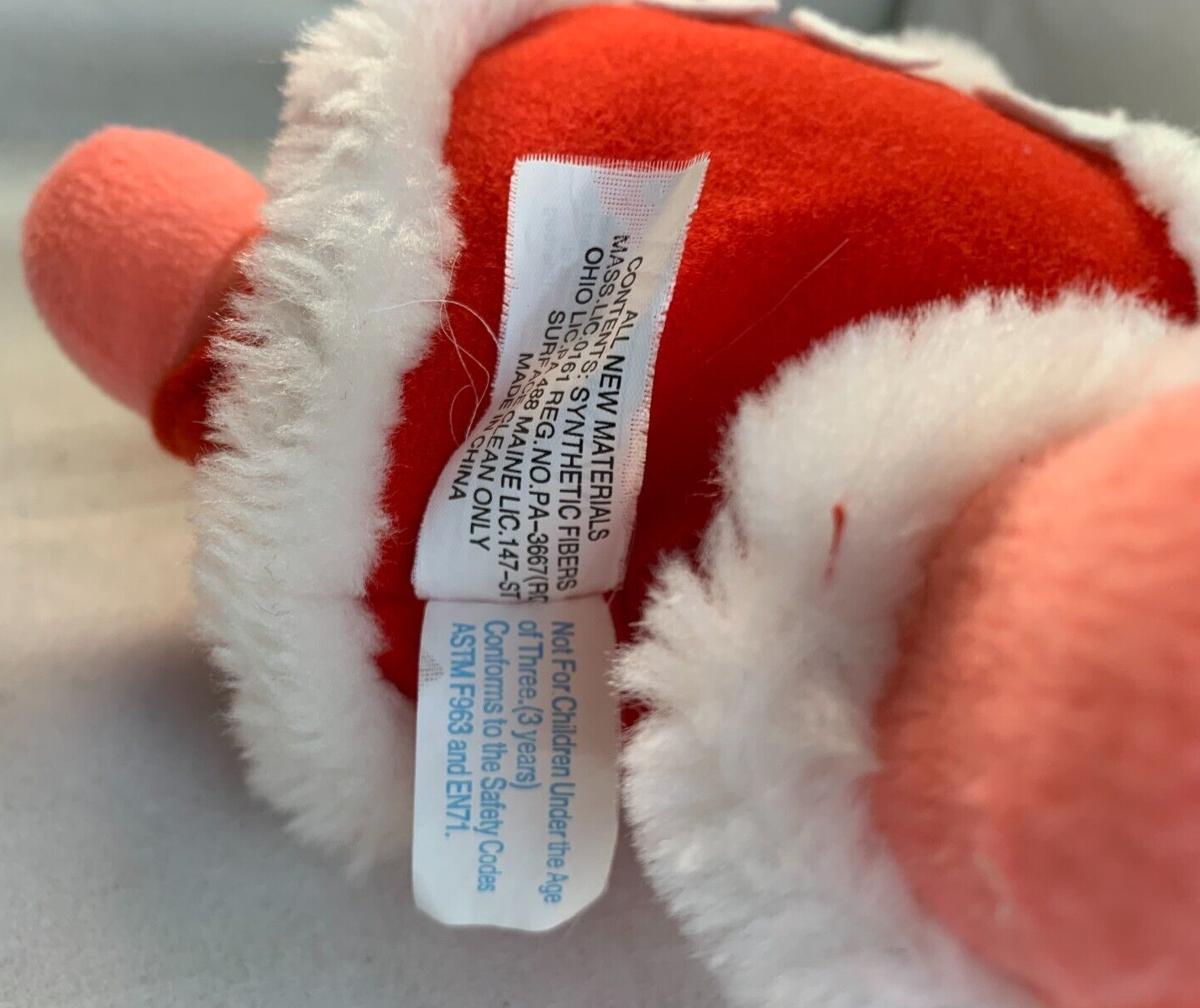 Nanco 2006 Spongebob Squarepants 12" Patrick Star Santa Suit Plush Viacom