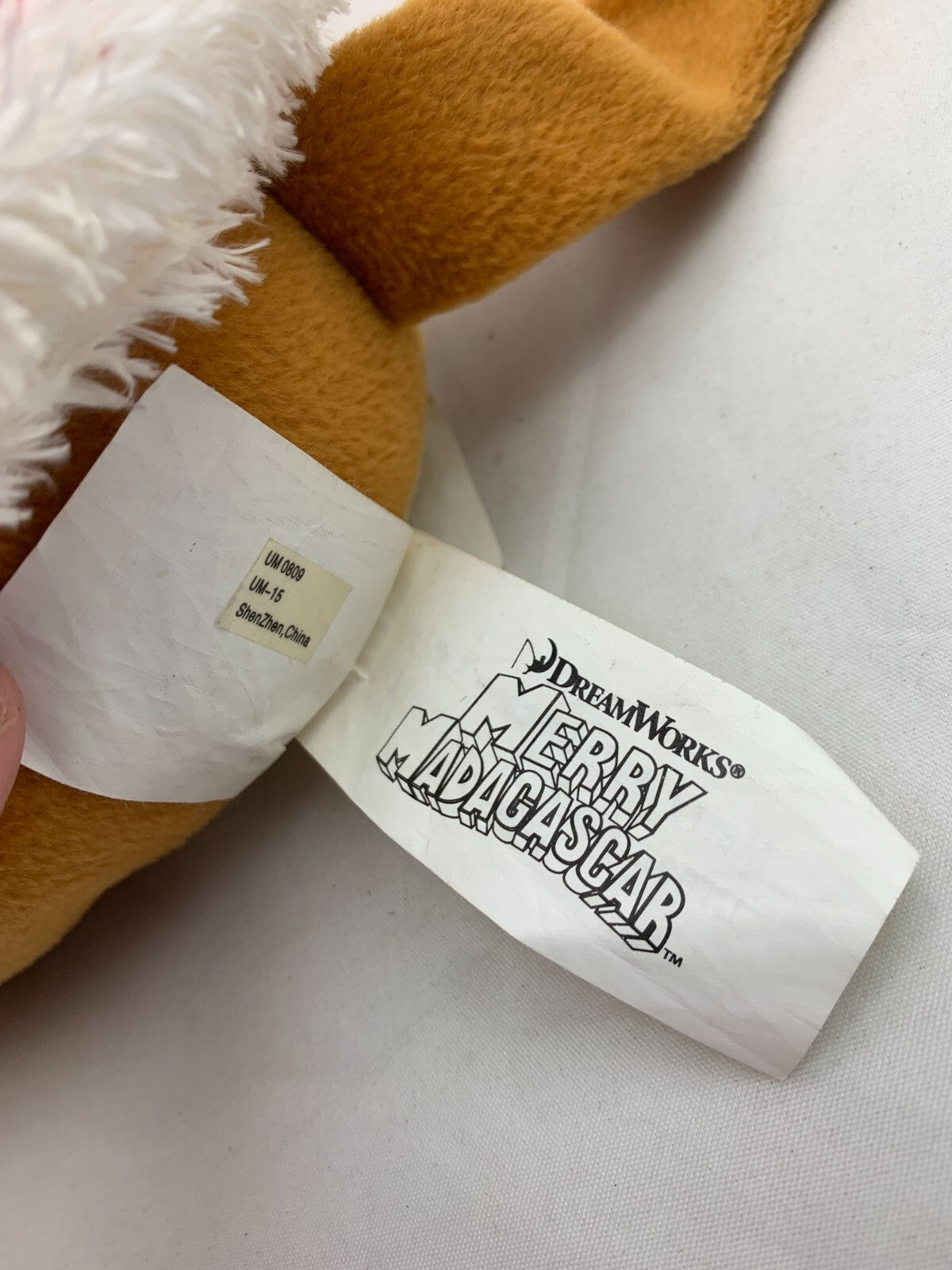 Gemmy 2009 Dreamworks Merry Madagascar 16" Alex the Lion Holiday Plush