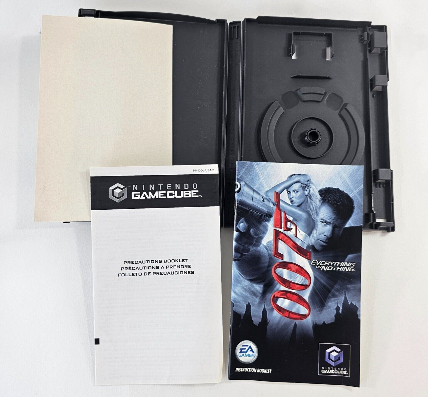 007: Everything or Nothing (Nintendo GameCube, 2002) Case, Manual, Insert Only