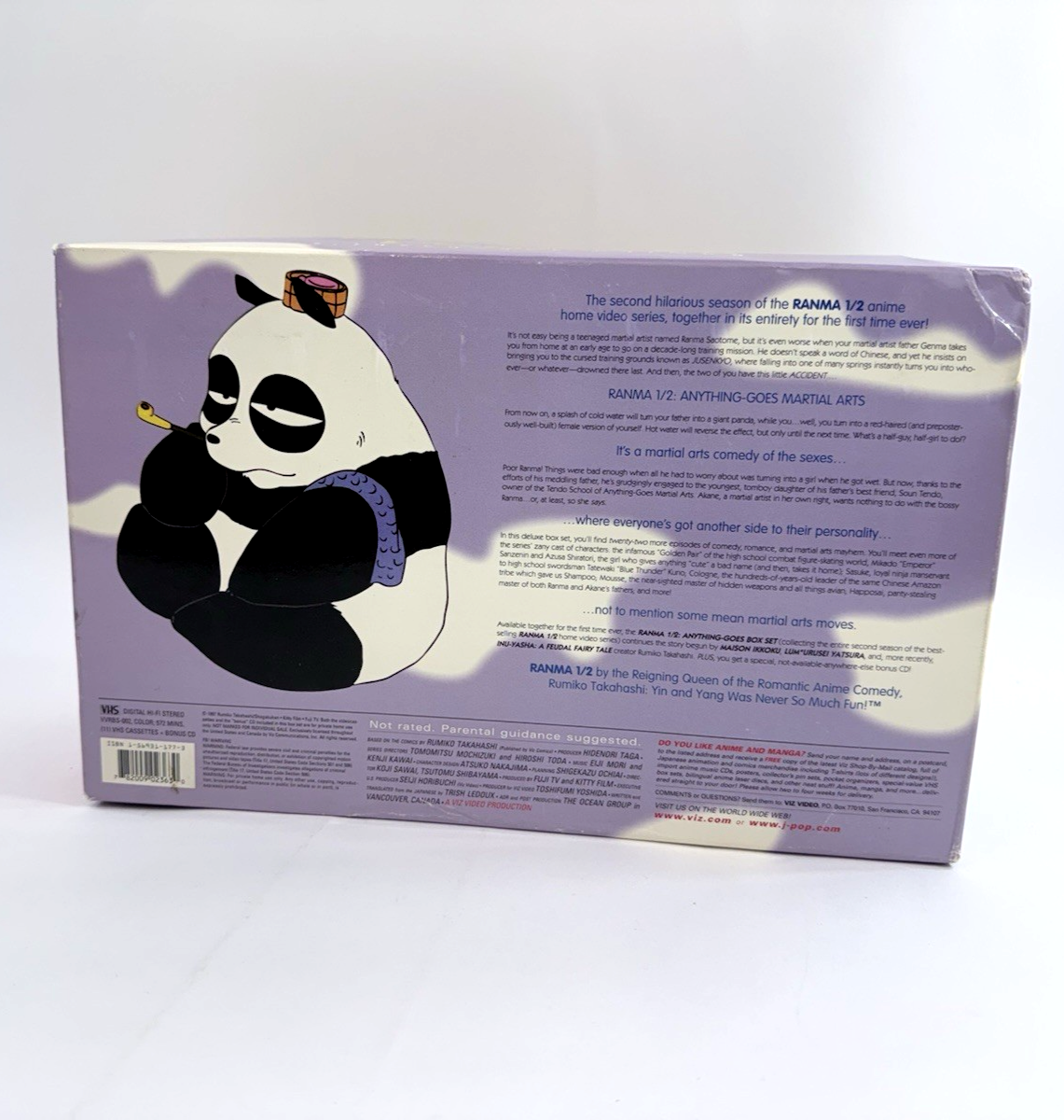 Viz Video Ranma 1/2 Anything-Goes Martial Arts Box Set (VHS, 1996, Dub) - No CD