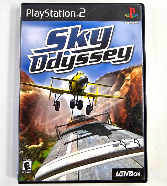 Sky Odyssey (Sony PlayStation 2, 2000) Game, Case, Manual - Tested