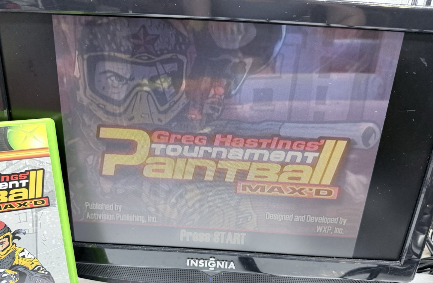 Greg Hastings' Tournament Paintball Max'd (Xbox, 2005) Game, Case, Manual, Reg.