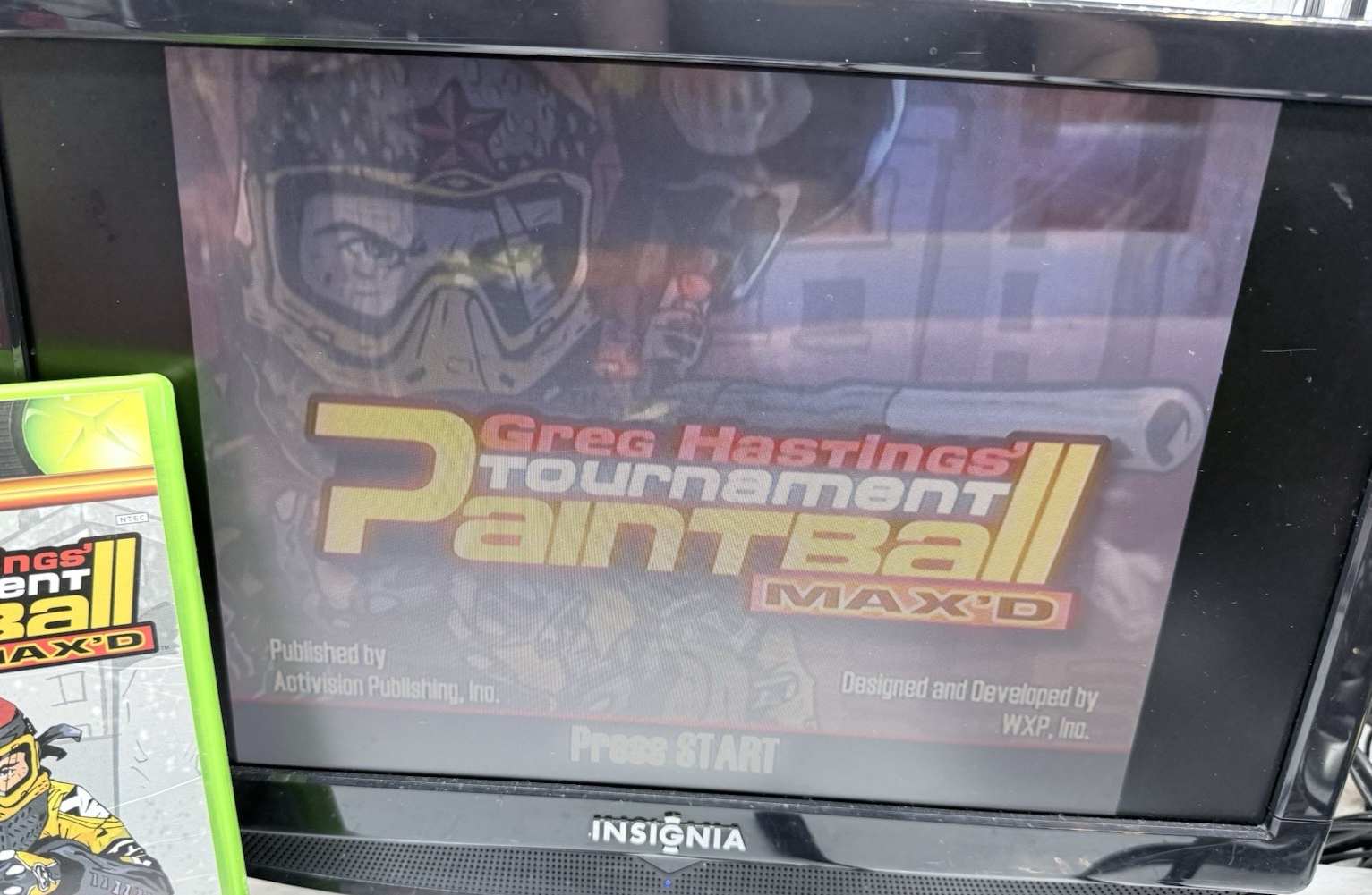 Greg Hastings' Tournament Paintball Max'd (Xbox, 2005) Game, Case, Manual, Reg.