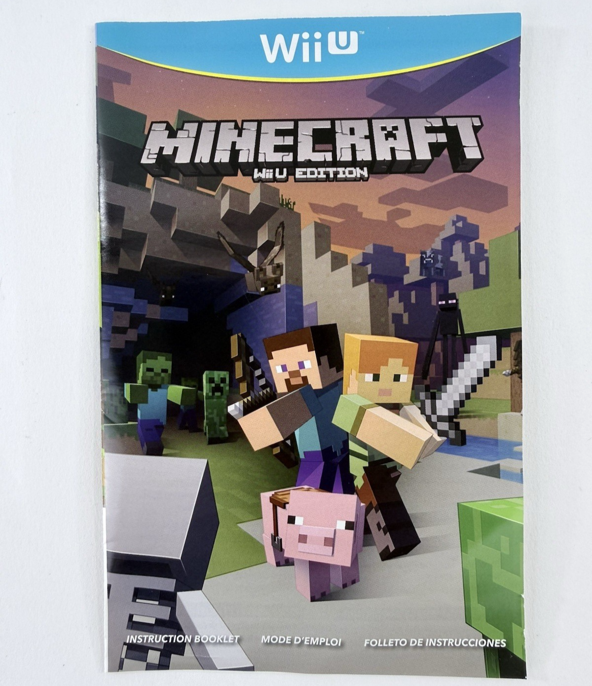Minecraft: Wii U Edition (Wii U, 2015) Game Case Manual - Tested