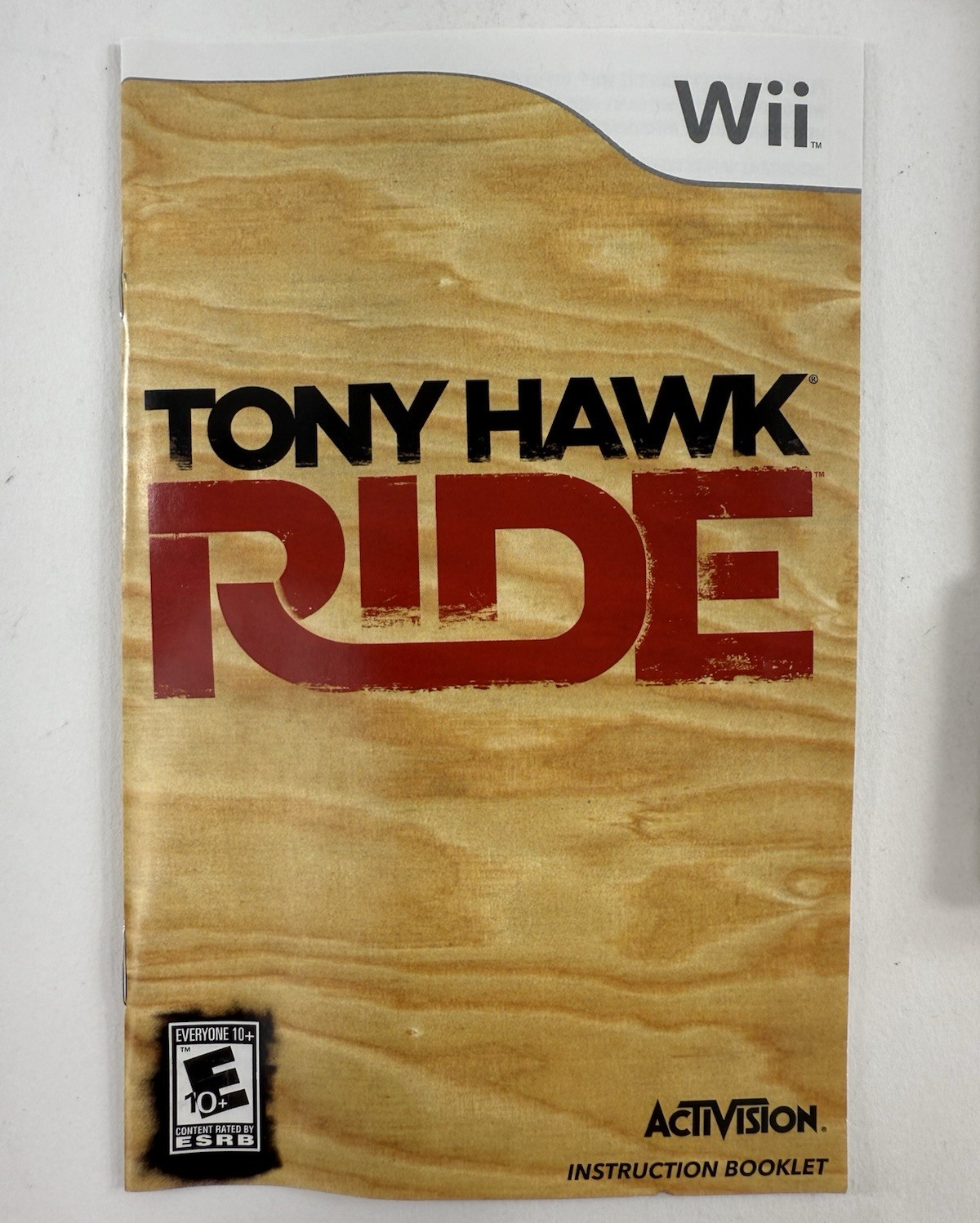 Tony Hawk Ride (Nintendo Wii, 2009) Game, Case, Manual - Tested